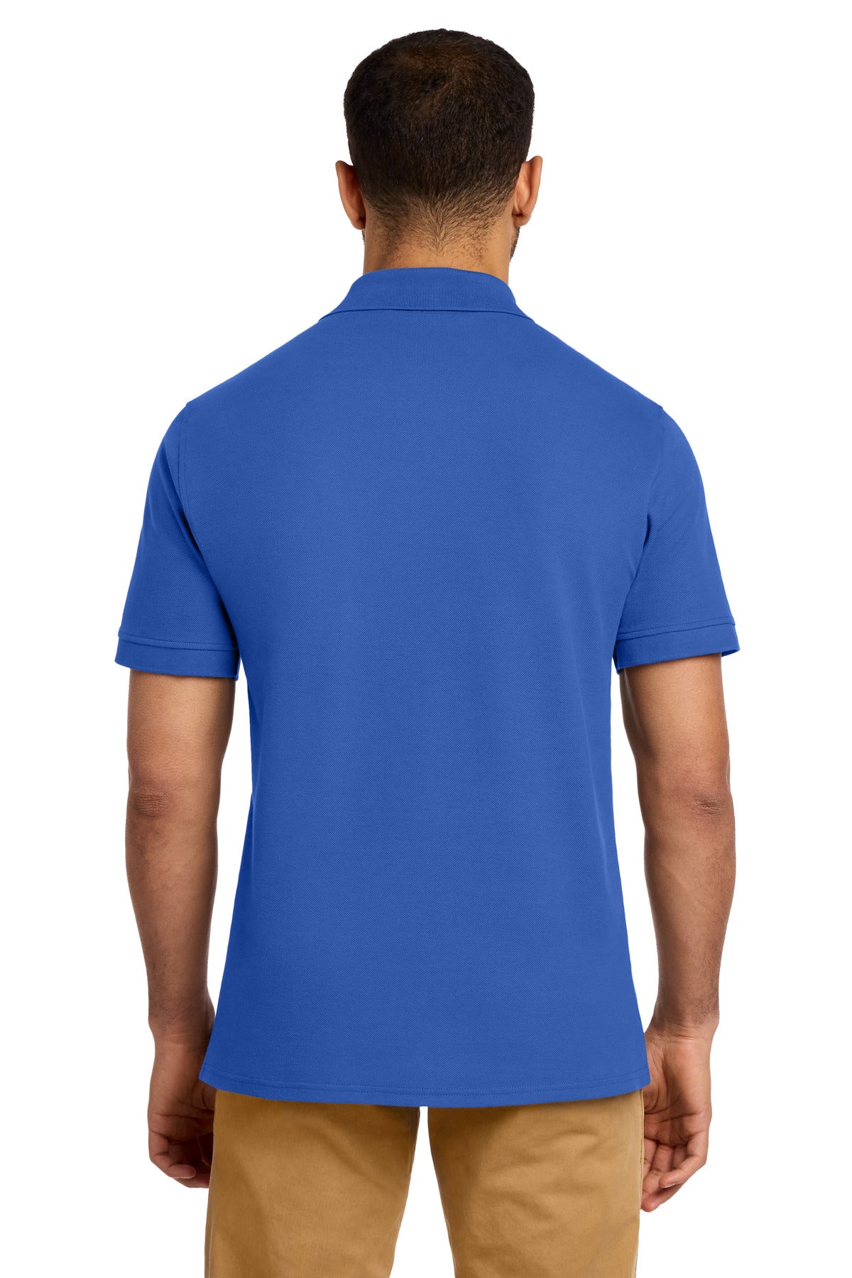 Port & Co Combed Ring Spun Pique Polo. KP1500 - Royal - back