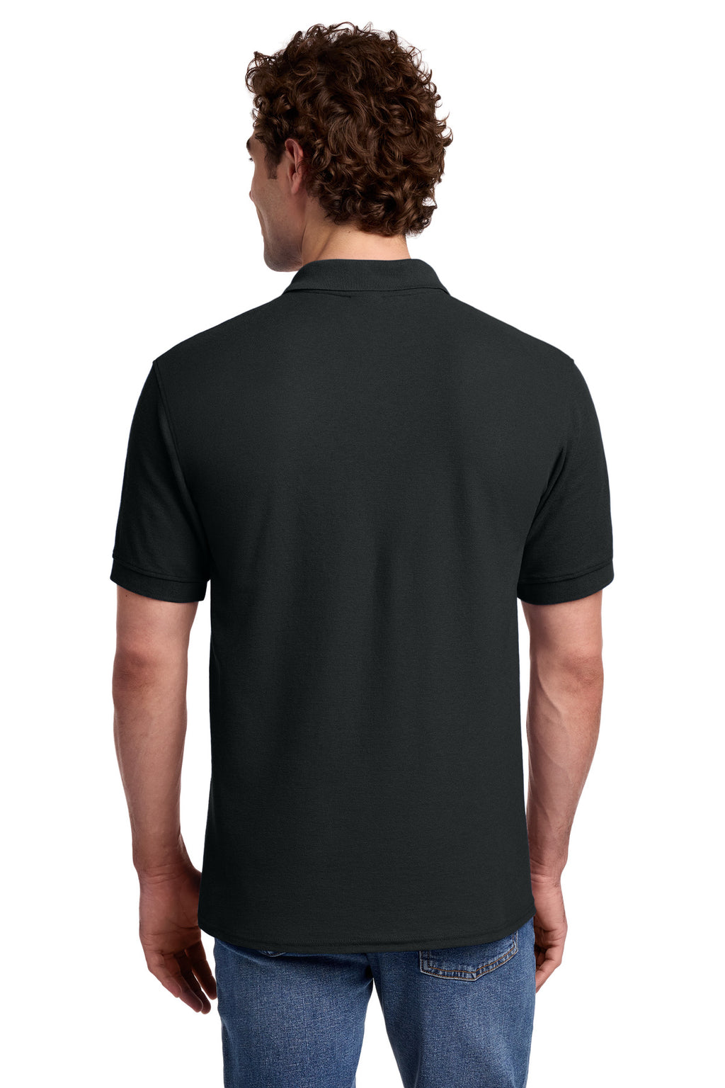 Port & Co Core Blend Pique Polo. KP155 - Jet Black - back