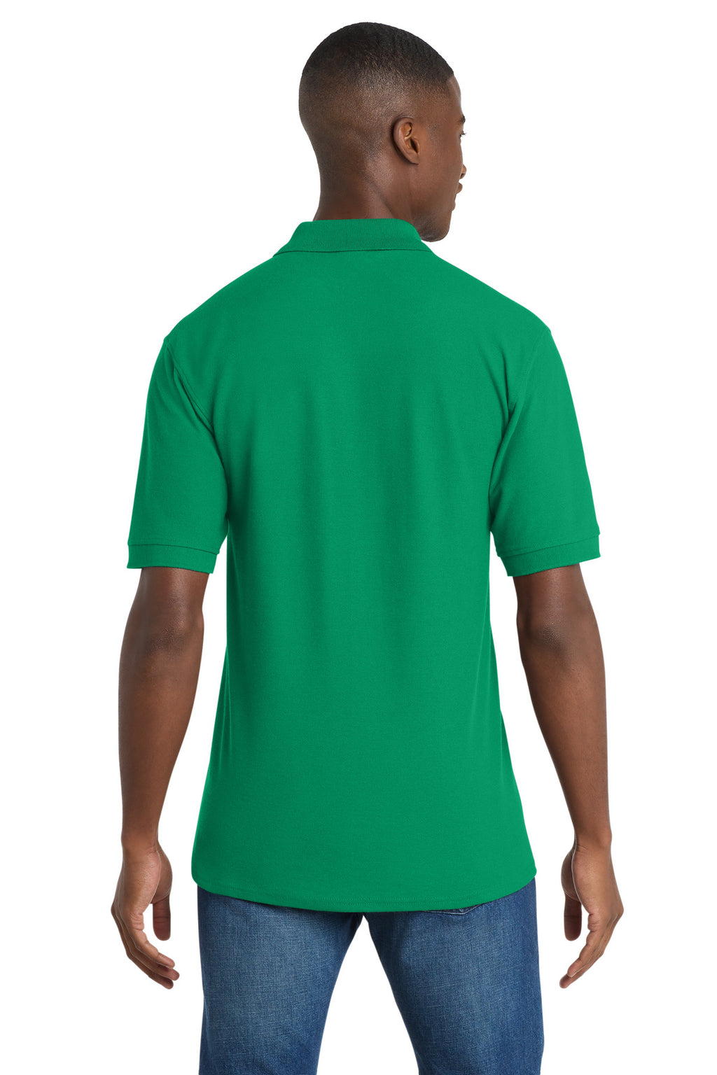Port & Co Core Blend Pique Polo. KP155 - Kelly - back