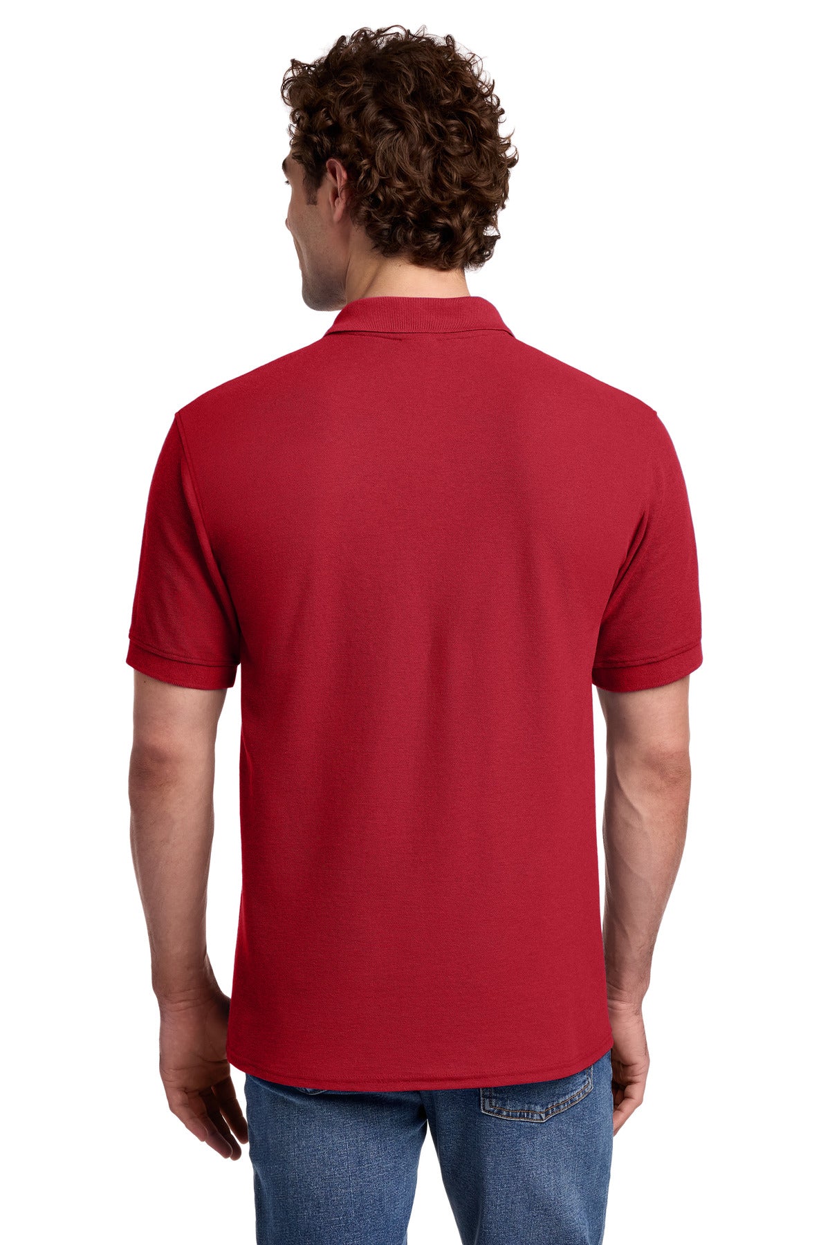 Port & Co Core Blend Pique Polo. KP155 - Red - back