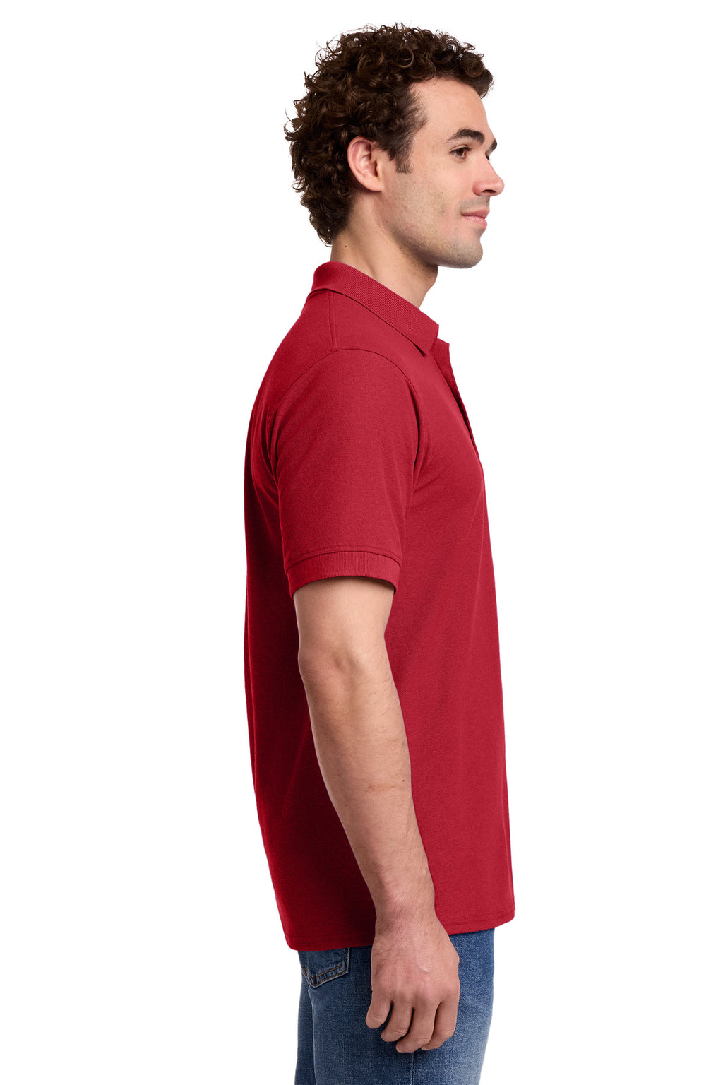 Port & Co Core Blend Pique Polo. KP155 - Red - side