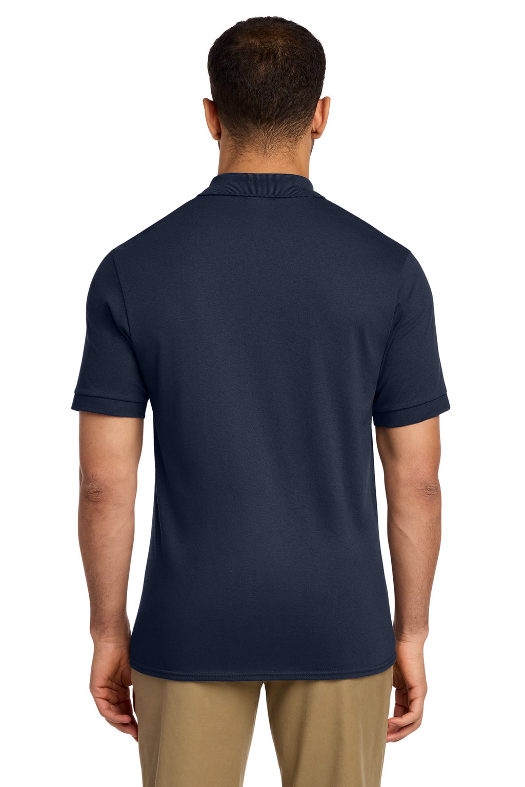 Port & Co Core Blend Jersey Knit Pocket Polo. KP55P - Deep Navy - back