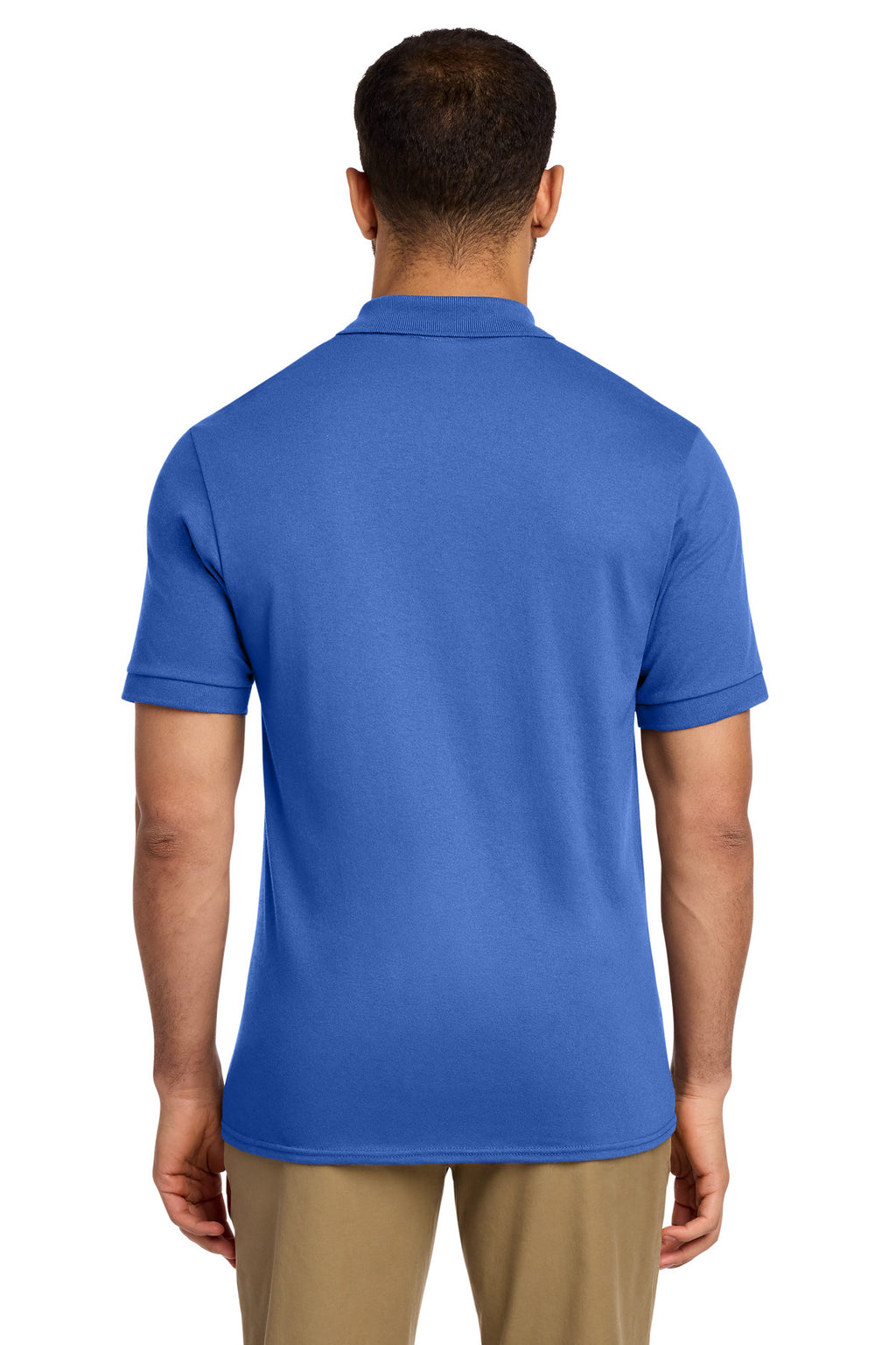 Port & Co Core Blend Jersey Knit Pocket Polo. KP55P - Royal - back