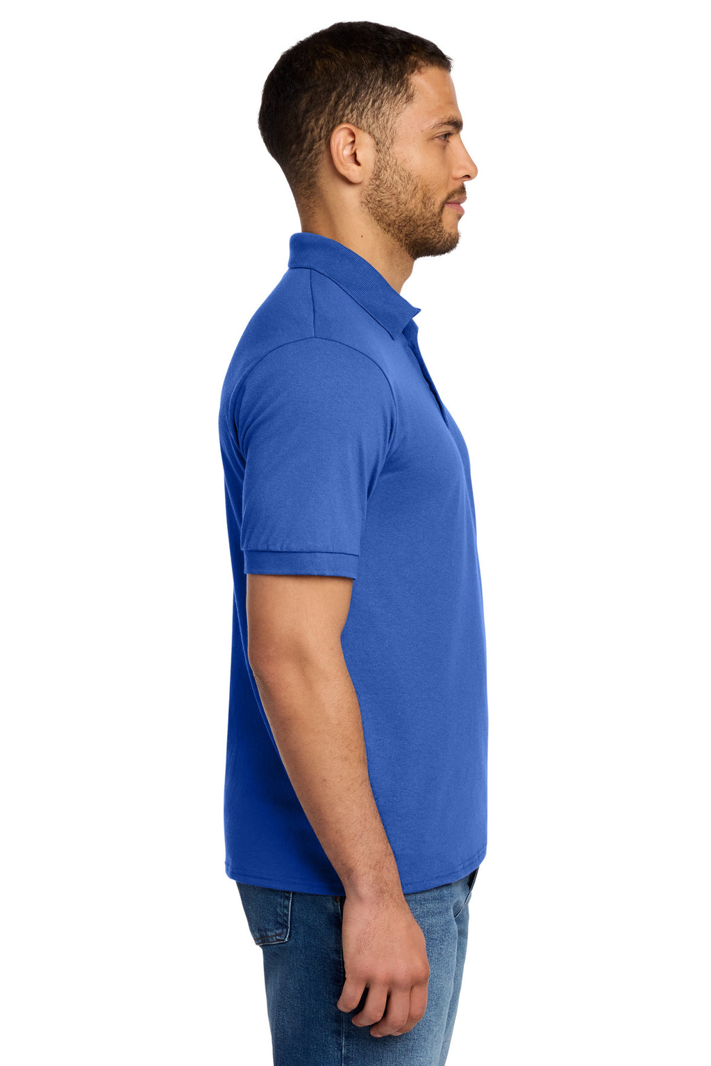 Port & Co Tall Core Blend Jersey Knit Polo. KP55T - Royal - side
