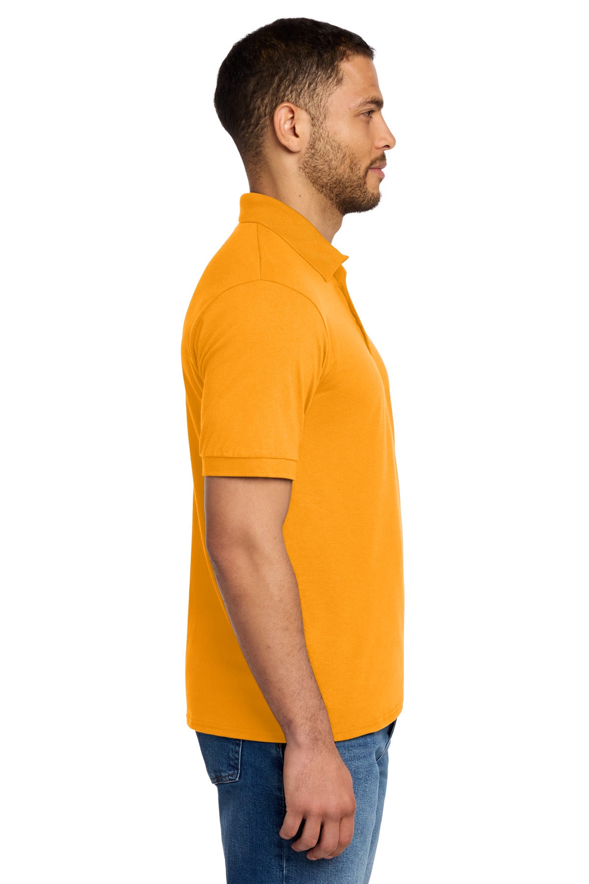 Port & Co Core Blend Jersey Knit Polo. KP55 - Gold - side