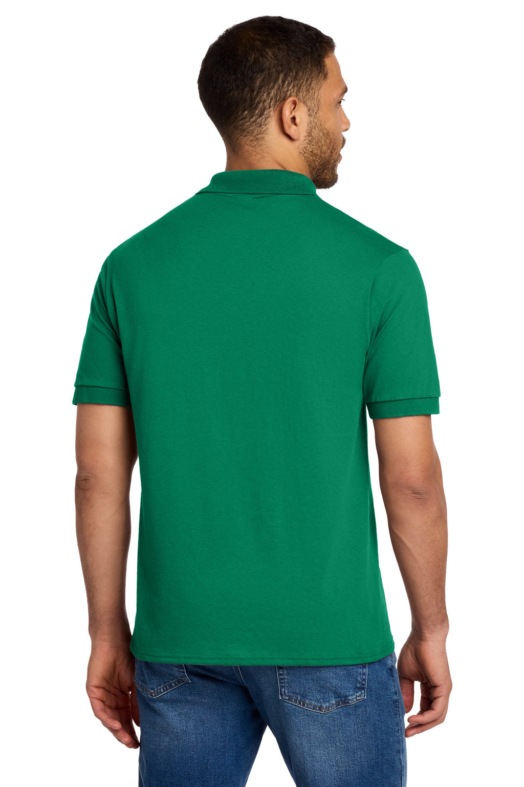 Port & Co Core Blend Jersey Knit Polo. KP55 - Kelly - back