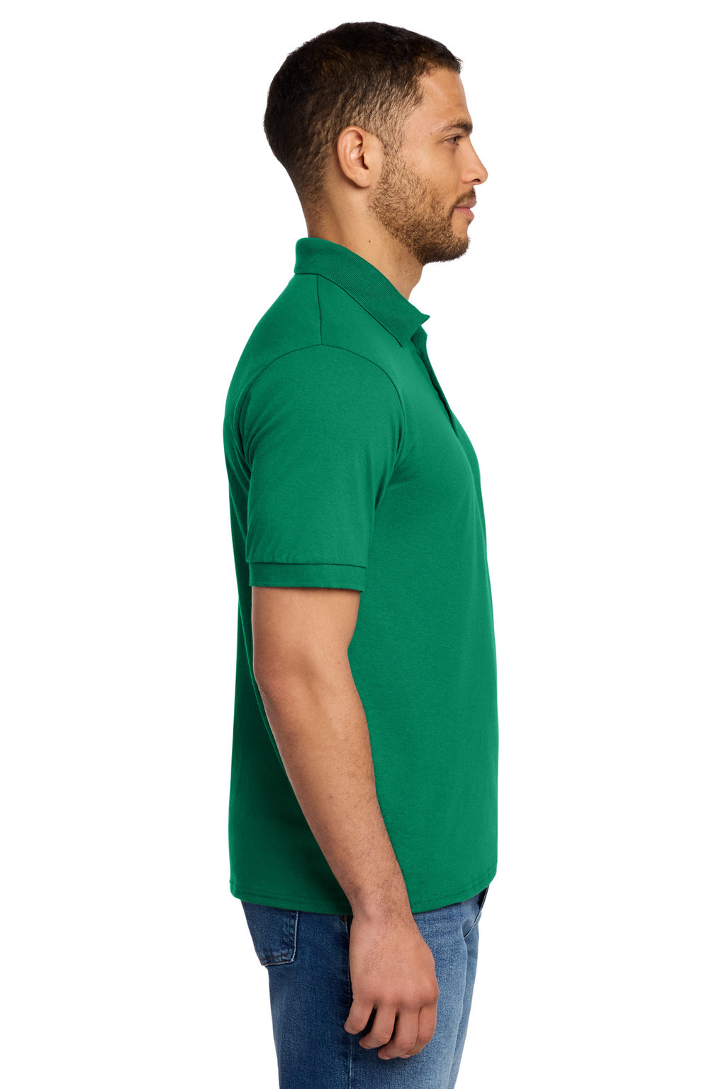 Port & Co Core Blend Jersey Knit Polo. KP55 - Kelly - side