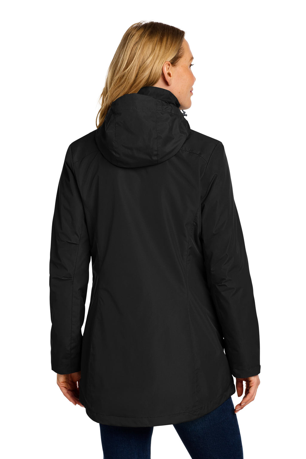 Port Authority Women's All-Weather 3-in-1 Jacket L123 - Black - back