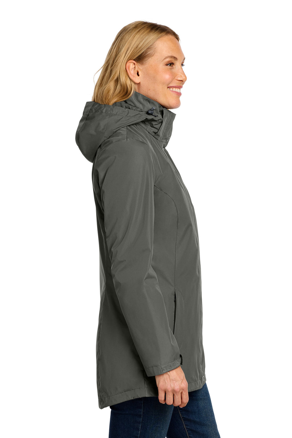Port Authority Women's All-Weather 3-in-1 Jacket L123 - Storm Grey - side