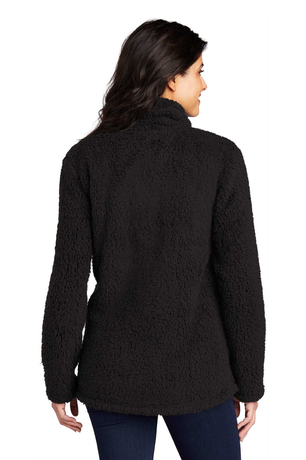Port Authority Women's Cozy 1/4-Zip Fleece L130 - Black - back