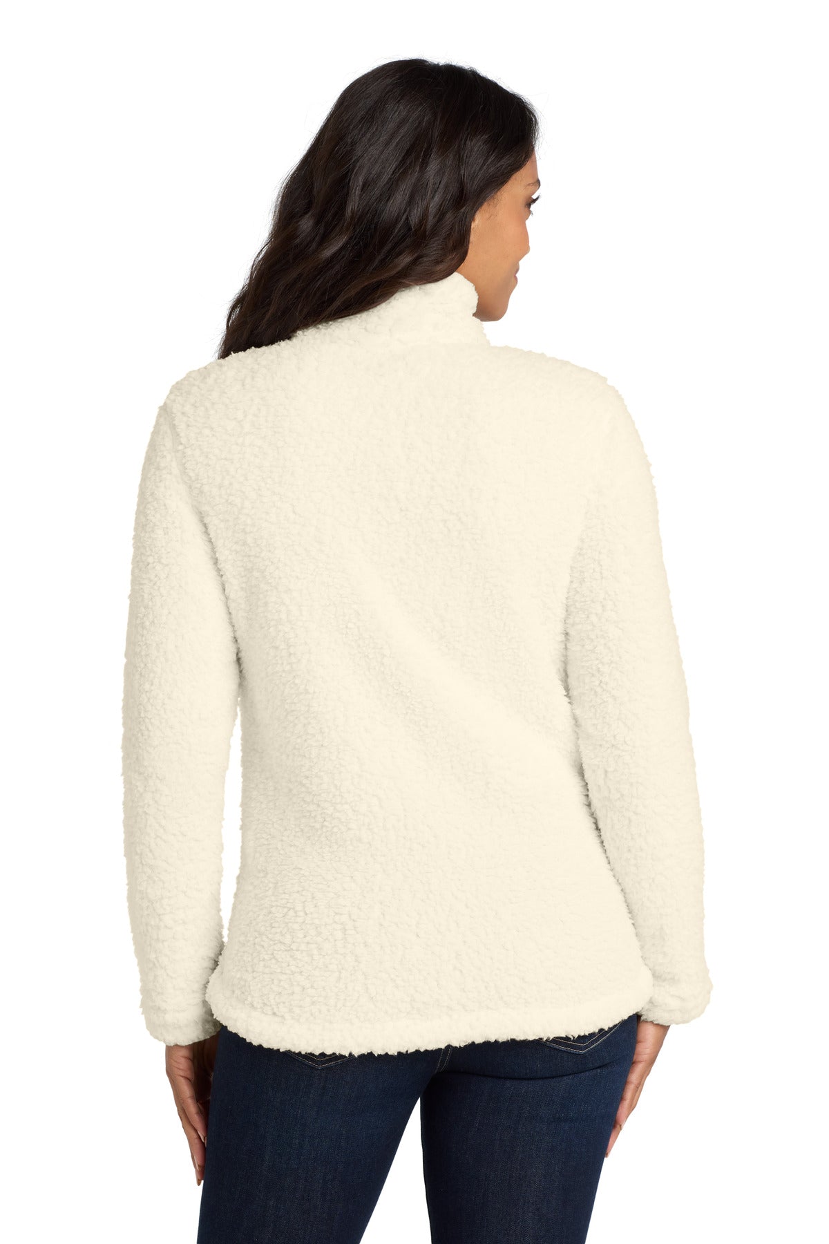 Port Authority Women's Cozy 1/4-Zip Fleece L130 - Marshmallow - back