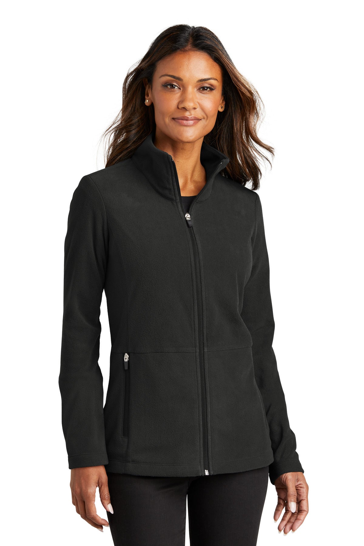 Port Authority Women's Accord Microfleece Jacket L151 - Black - front