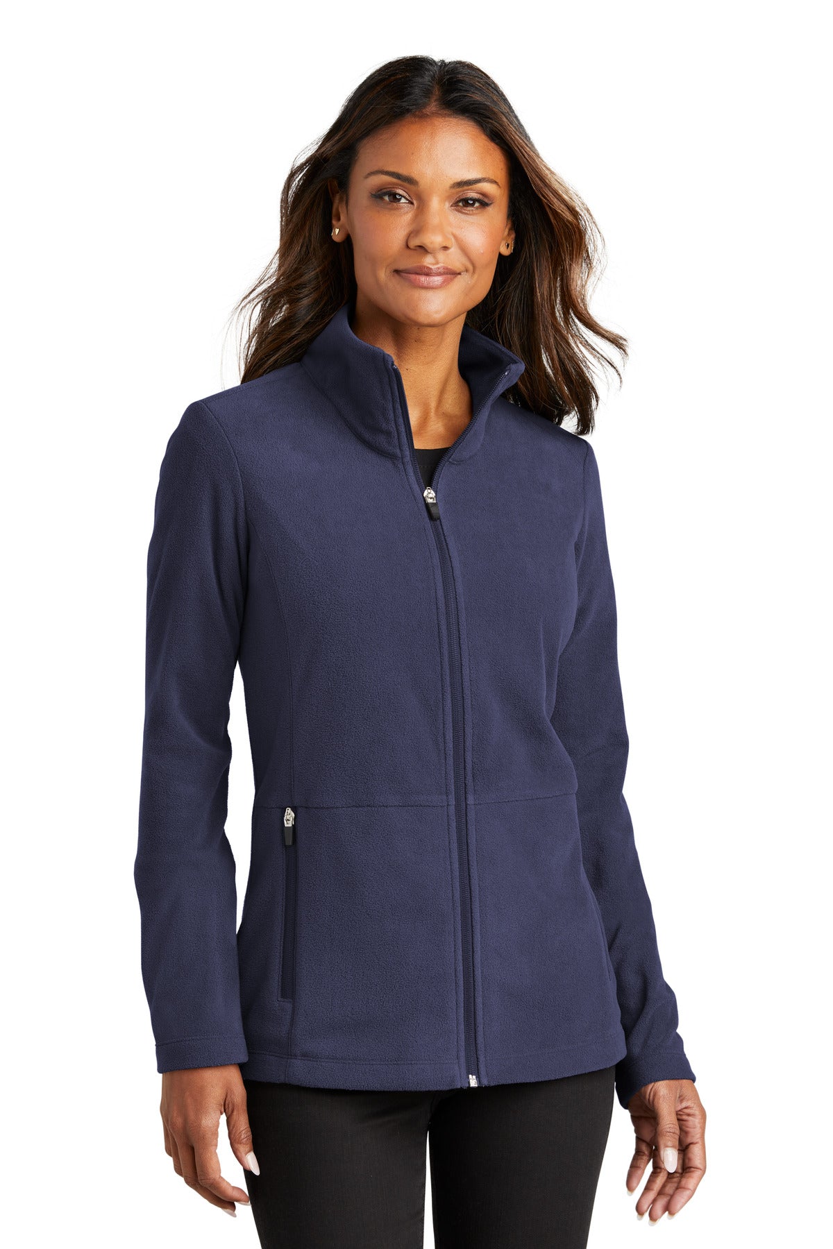 Port Authority Women's Accord Microfleece Jacket L151 - Navy - front