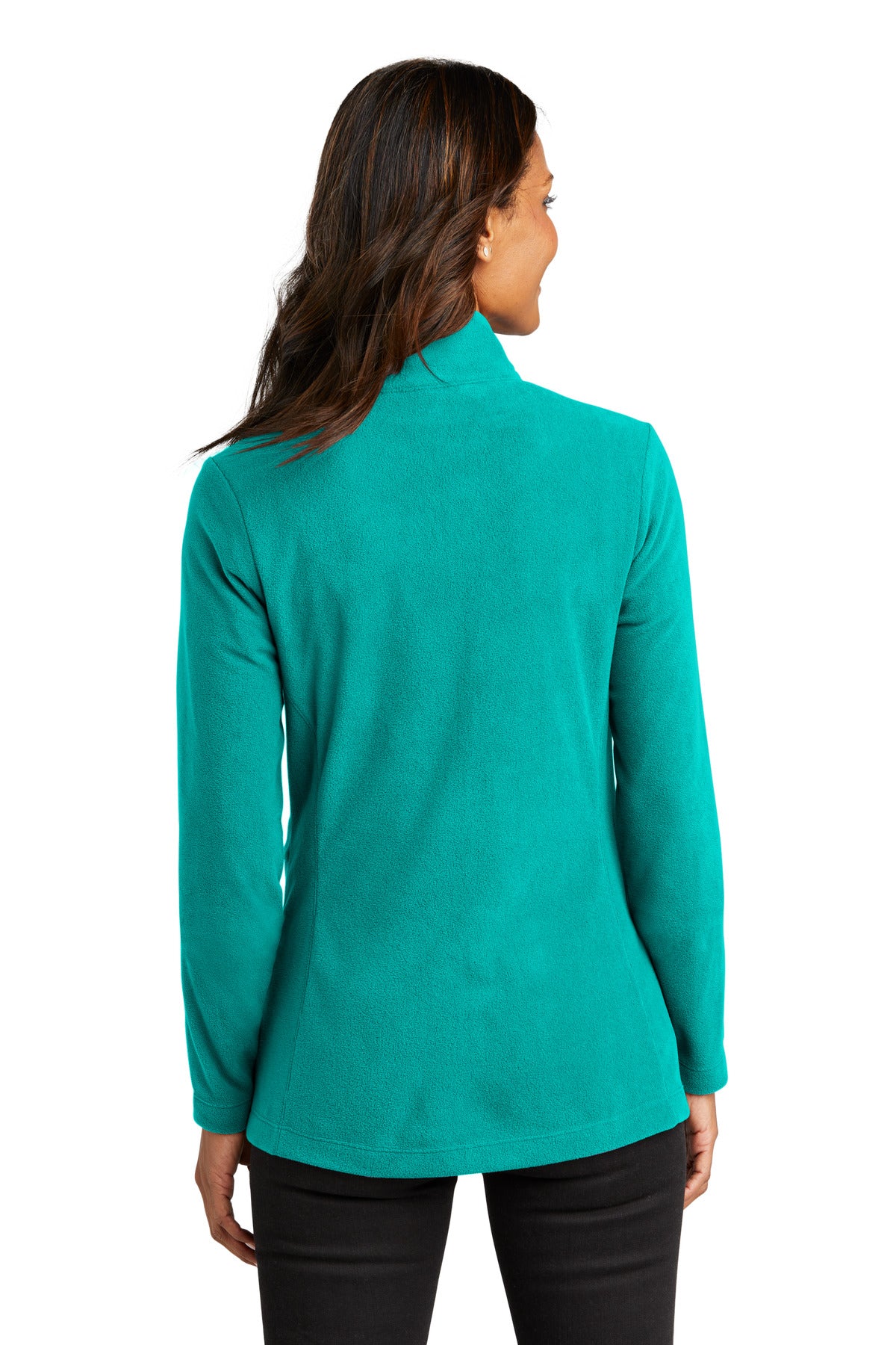 Port Authority Women's Accord Microfleece Jacket L151 - Teal Blue - back