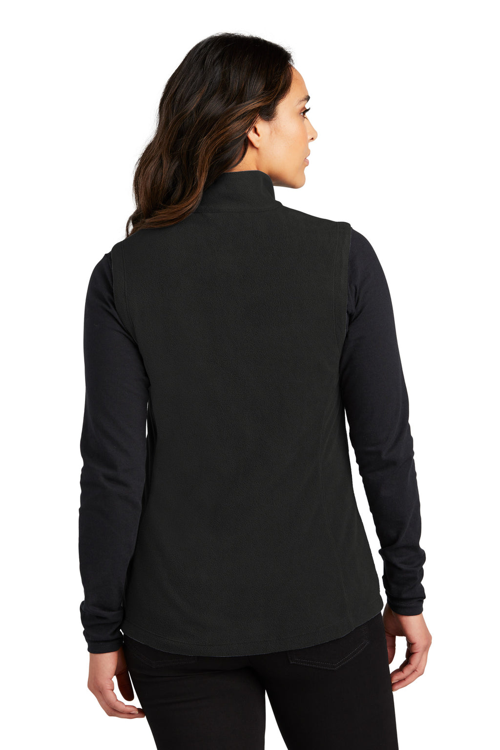 Port Authority Women's Accord Microfleece Vest L152 - Black - back