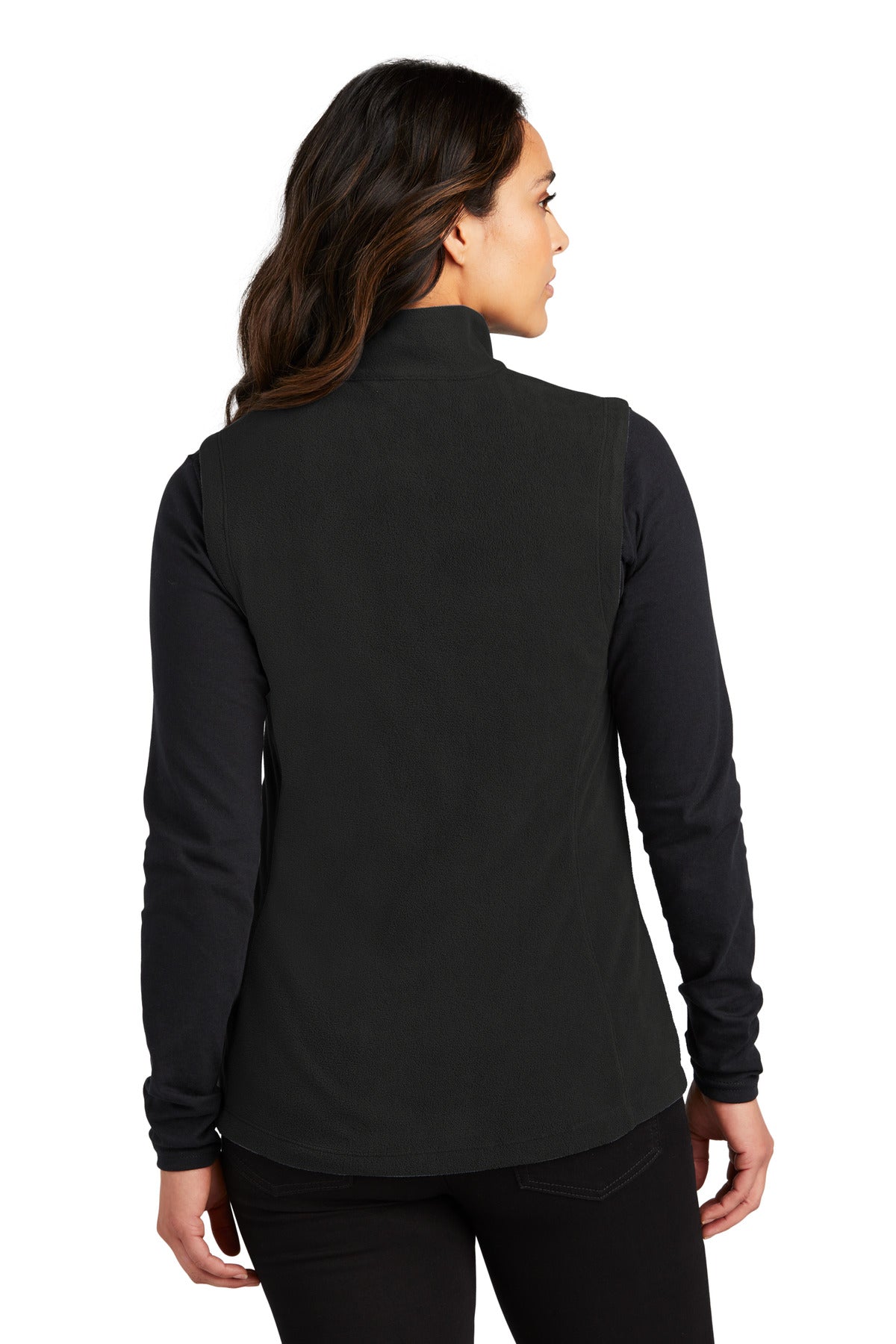 Port Authority Women's Accord Microfleece Vest L152 - Black - back