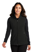 Port Authority Women's Accord Microfleece Vest L152 - Black - front