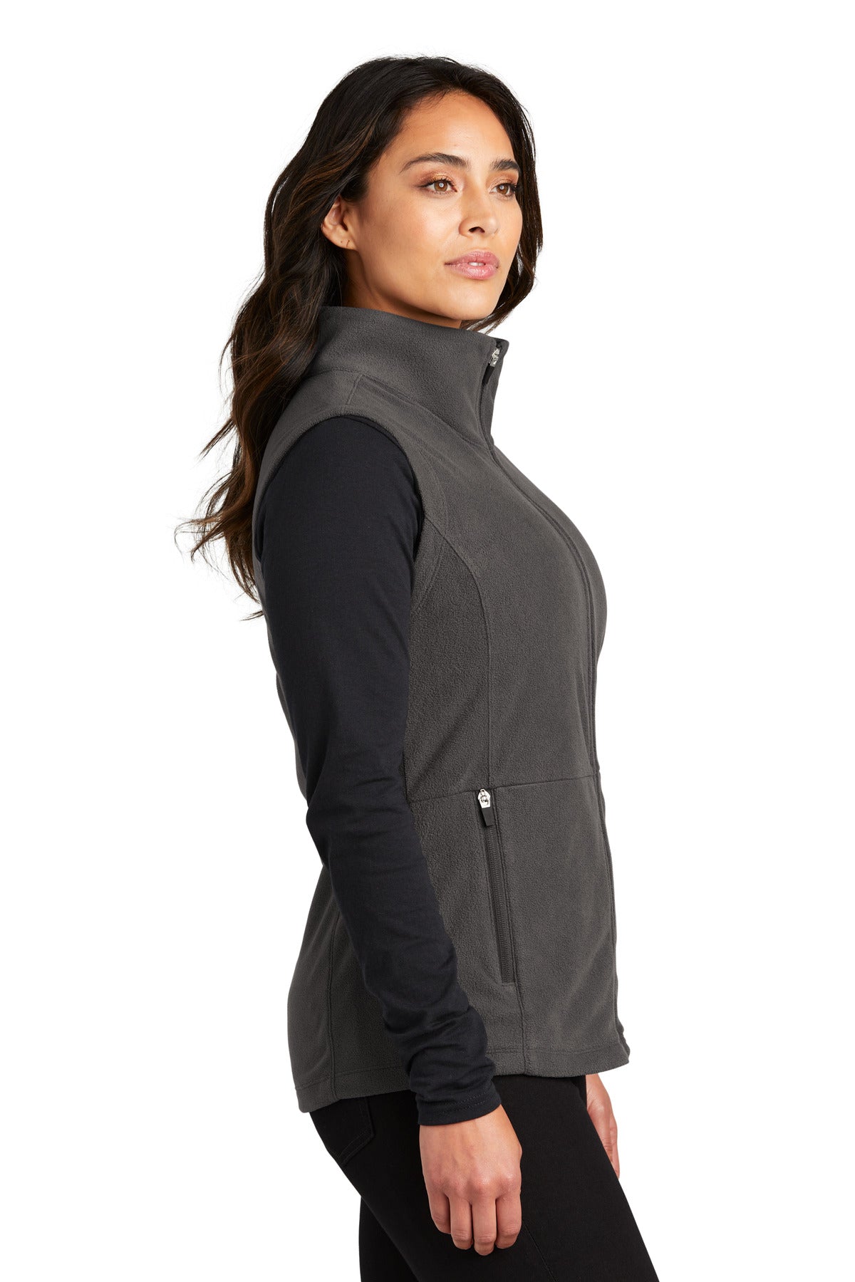 Port Authority Women's Accord Microfleece Vest L152 - Pewter - side