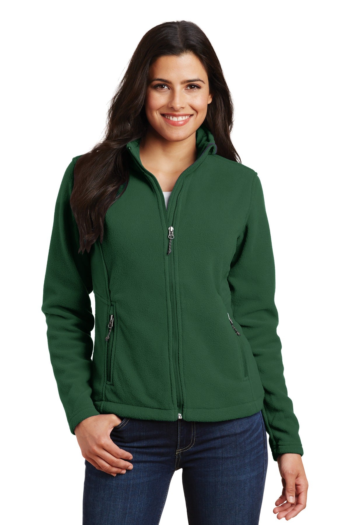Port Authority Women's Value Fleece Jacket. L217 - Forest Green - front