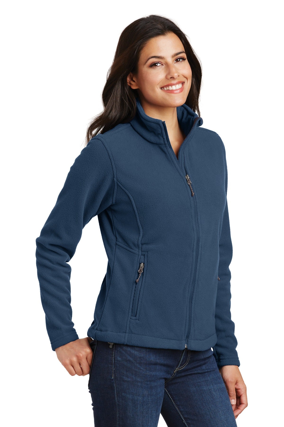 Port Authority Women's Value Fleece Jacket. L217 - Insignia Blue - three_q