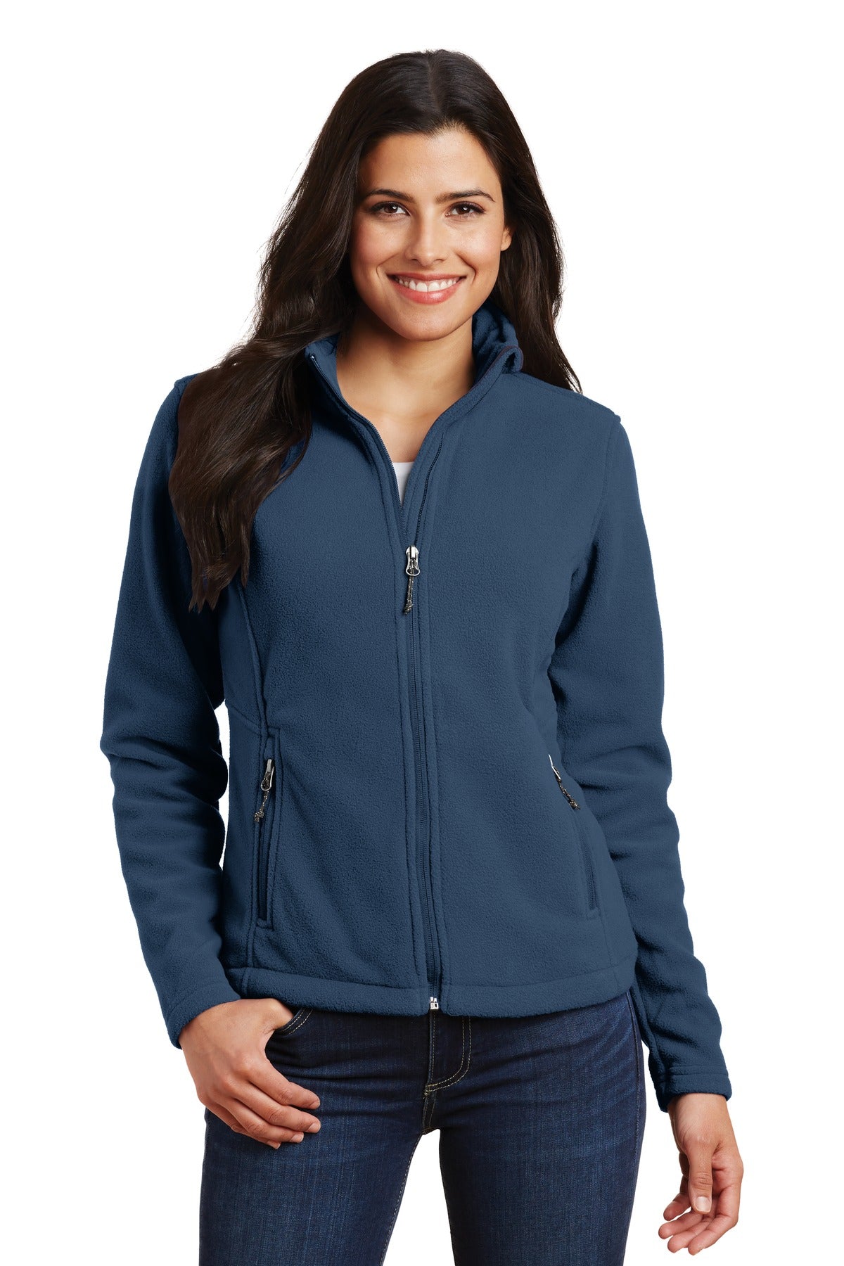 Port Authority Women's Value Fleece Jacket. L217 - Insignia Blue - front