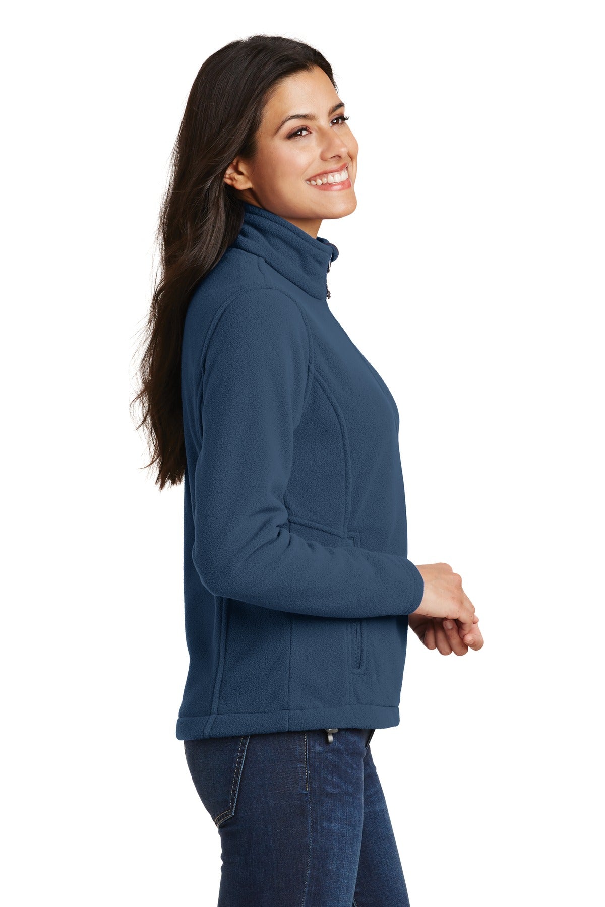 Port Authority Women's Value Fleece Jacket. L217 - Insignia Blue - side