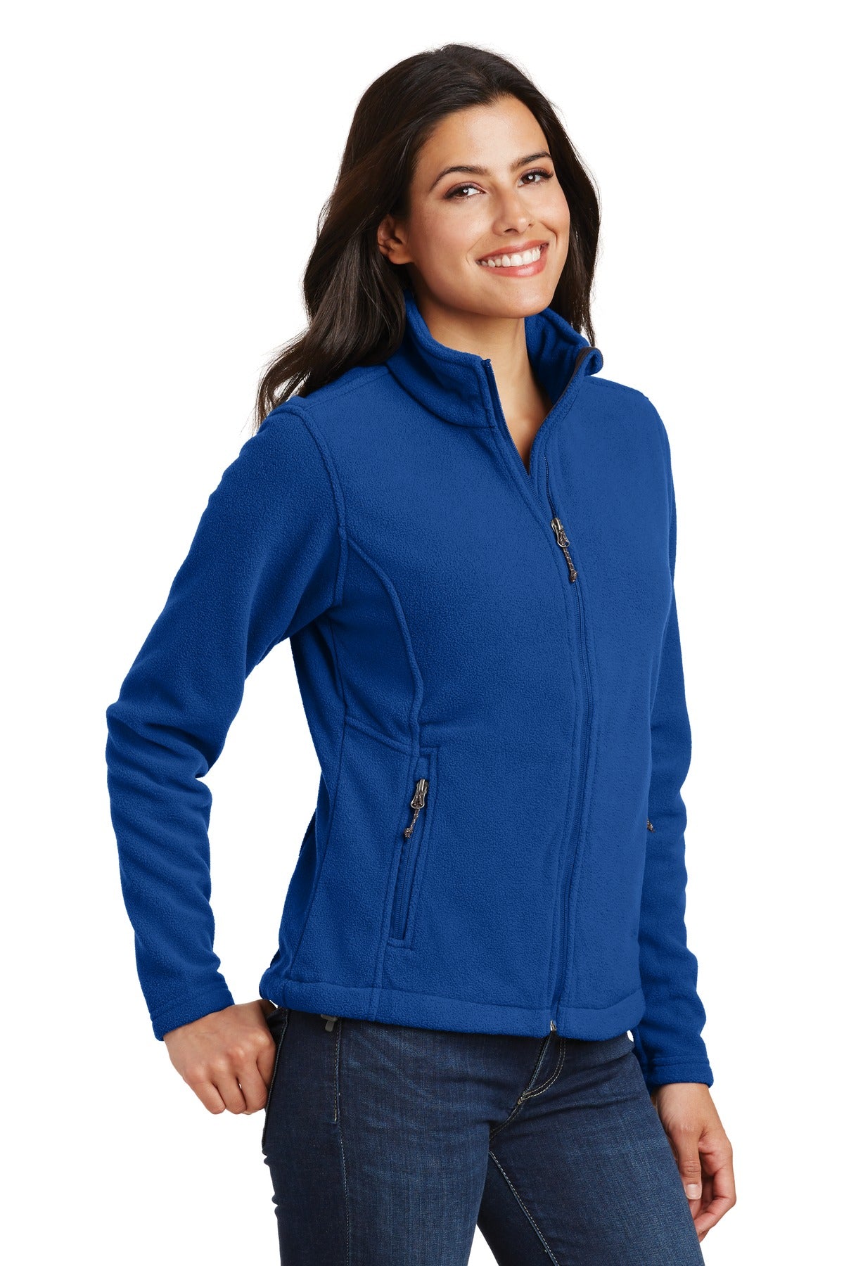 Port Authority Women's Value Fleece Jacket. L217 - True Royal - three_q