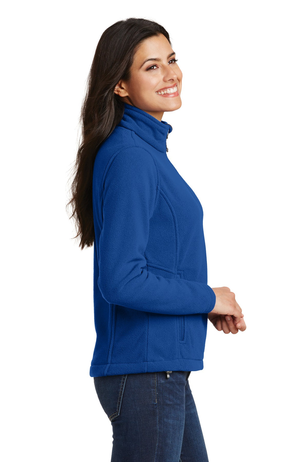 Port Authority Women's Value Fleece Jacket. L217 - True Royal - side