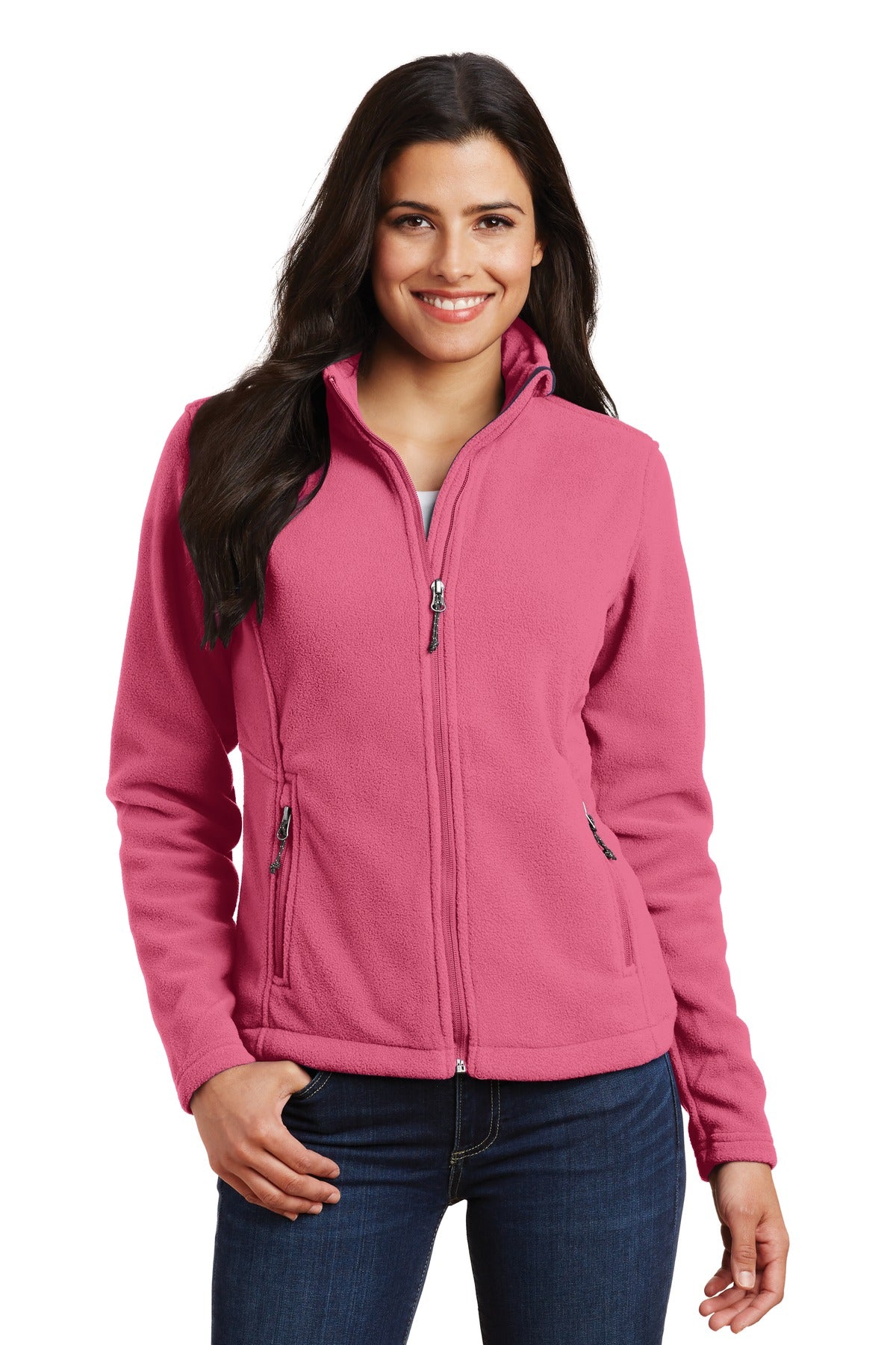 Port Authority Women's Value Fleece Jacket. L217 - Pink Blossom - front