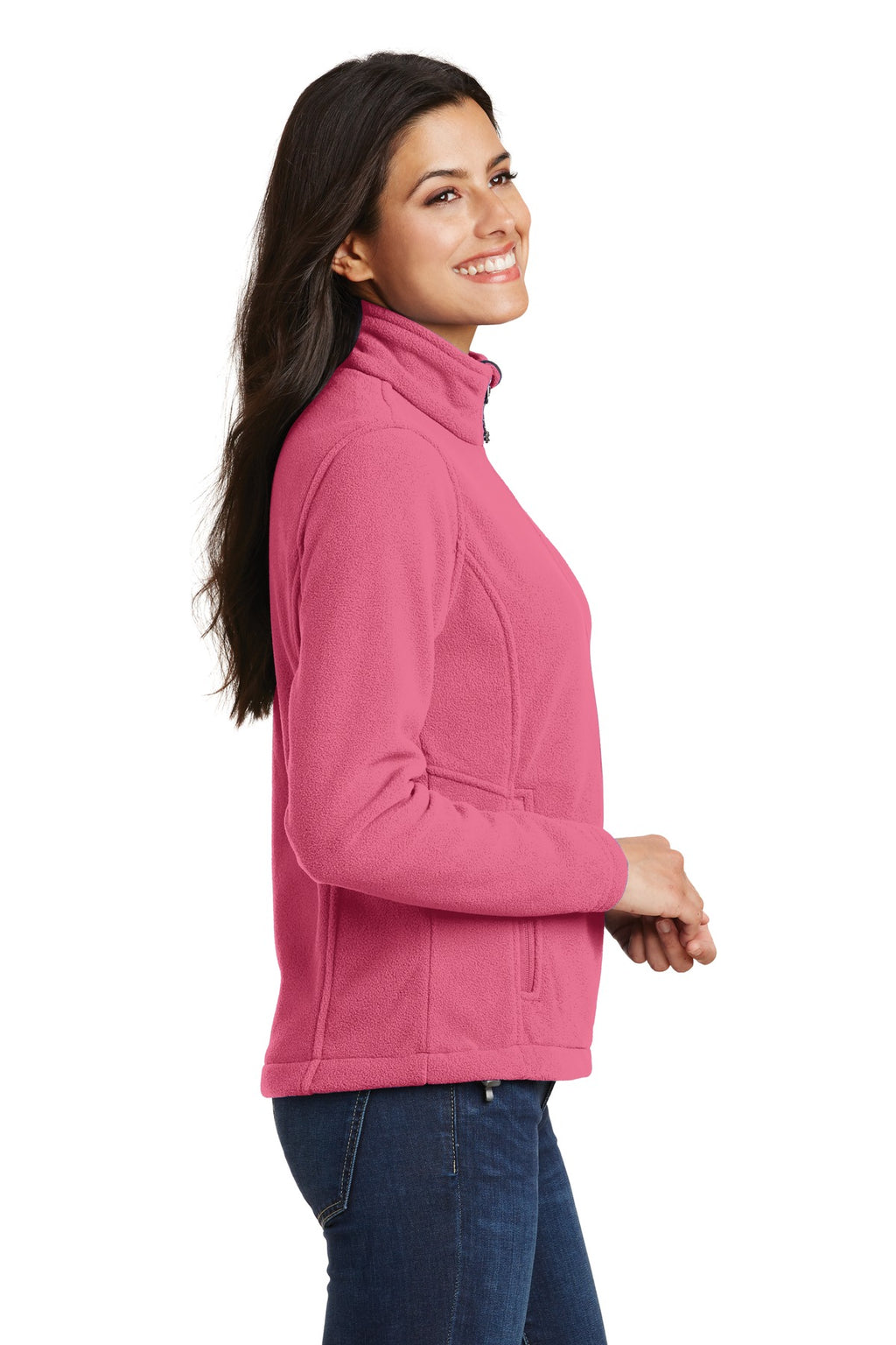 Port Authority Women's Value Fleece Jacket. L217 - Pink Blossom - side
