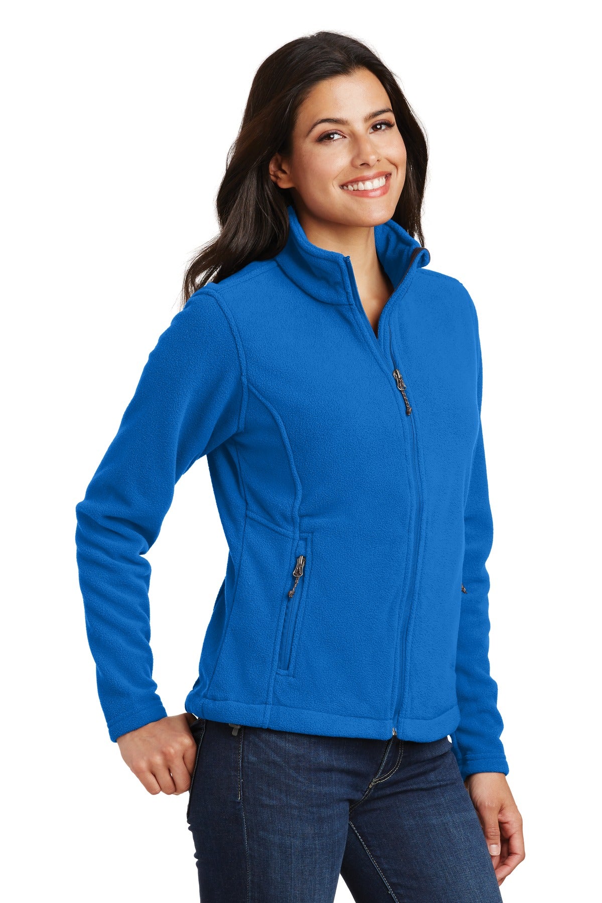 Port Authority Women's Value Fleece Jacket. L217 - Skydiver Blue - three_q