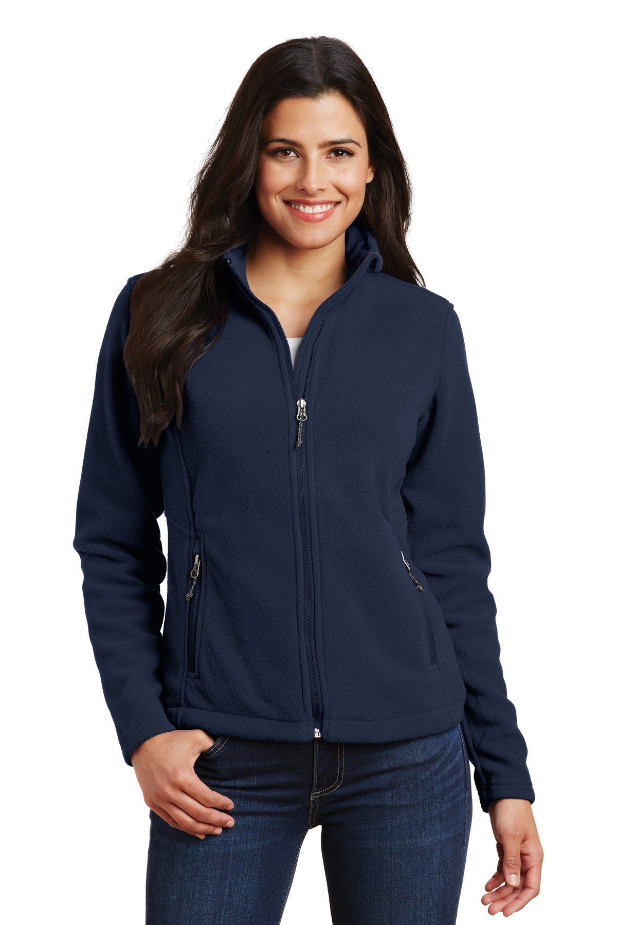 Port Authority Women's Value Fleece Jacket. L217 - True Navy - front
