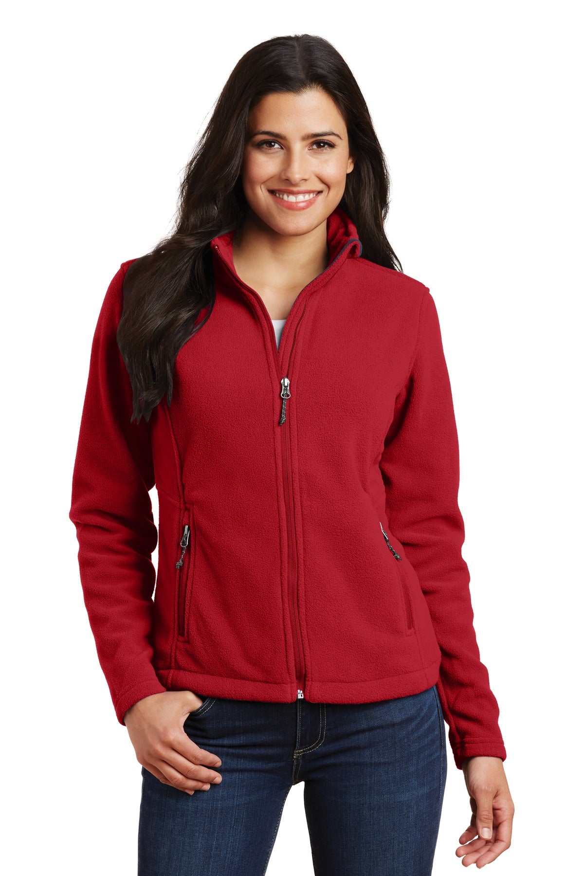 Port Authority Women's Value Fleece Jacket. L217 - True Red - front