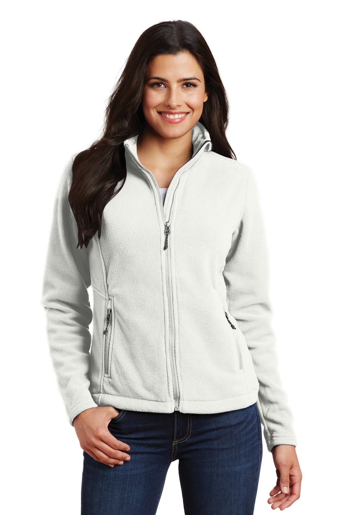 Port Authority Women's Value Fleece Jacket. L217 - Winter White - front