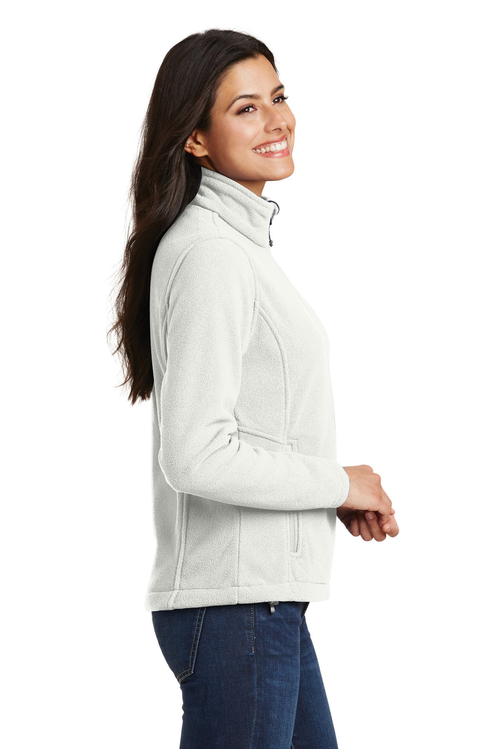 Port Authority Women's Value Fleece Jacket. L217 - Winter White - side