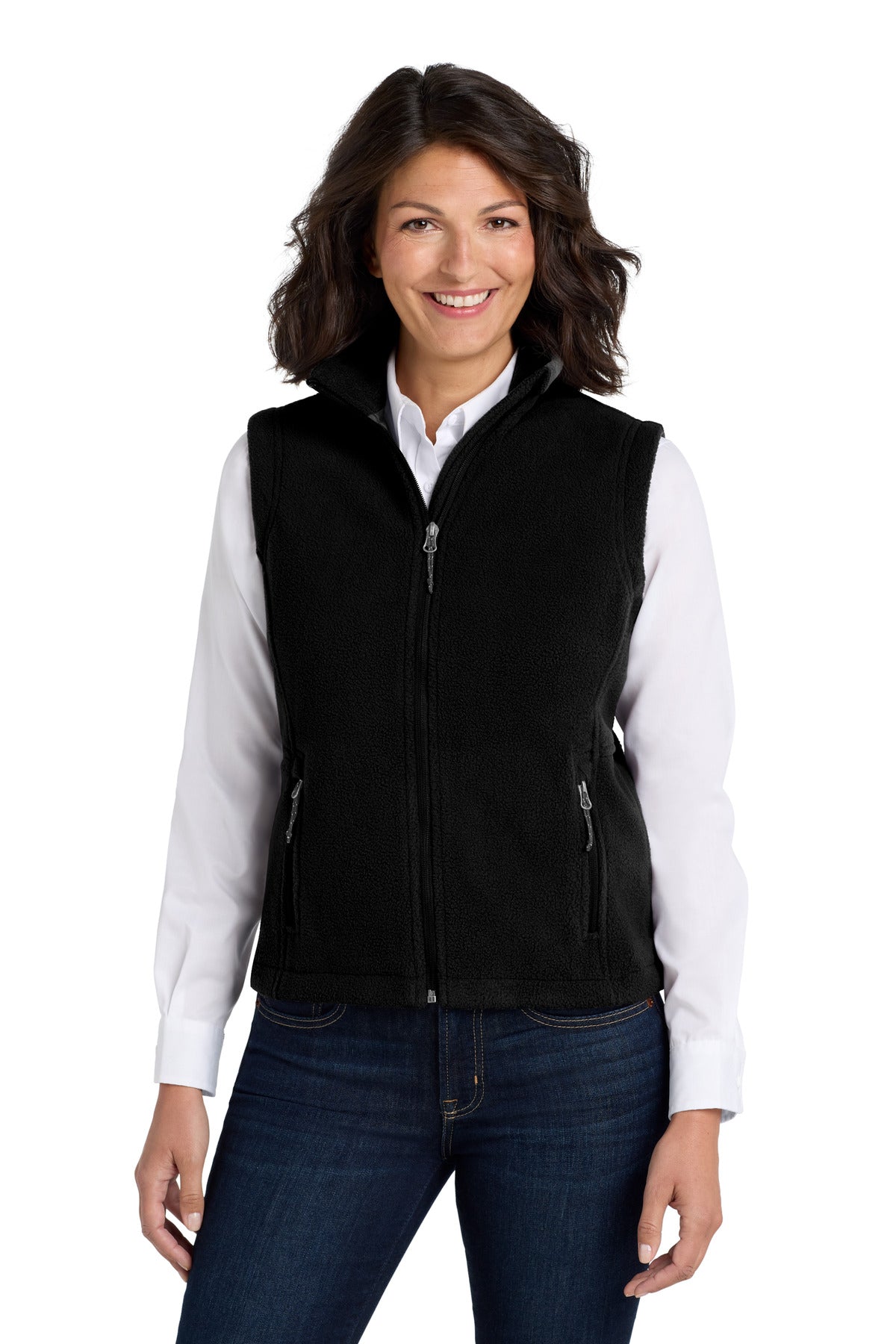 Port Authority Women's Value Fleece Vest. L219 - Black - front