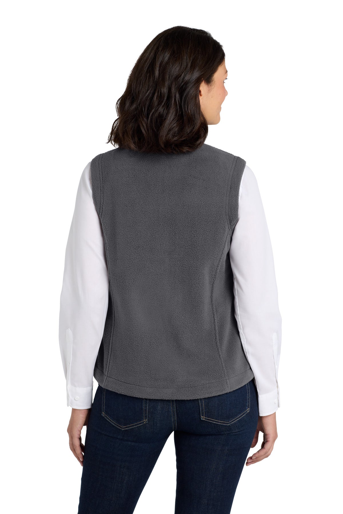 Port Authority Women's Value Fleece Vest. L219 - Iron Grey - back
