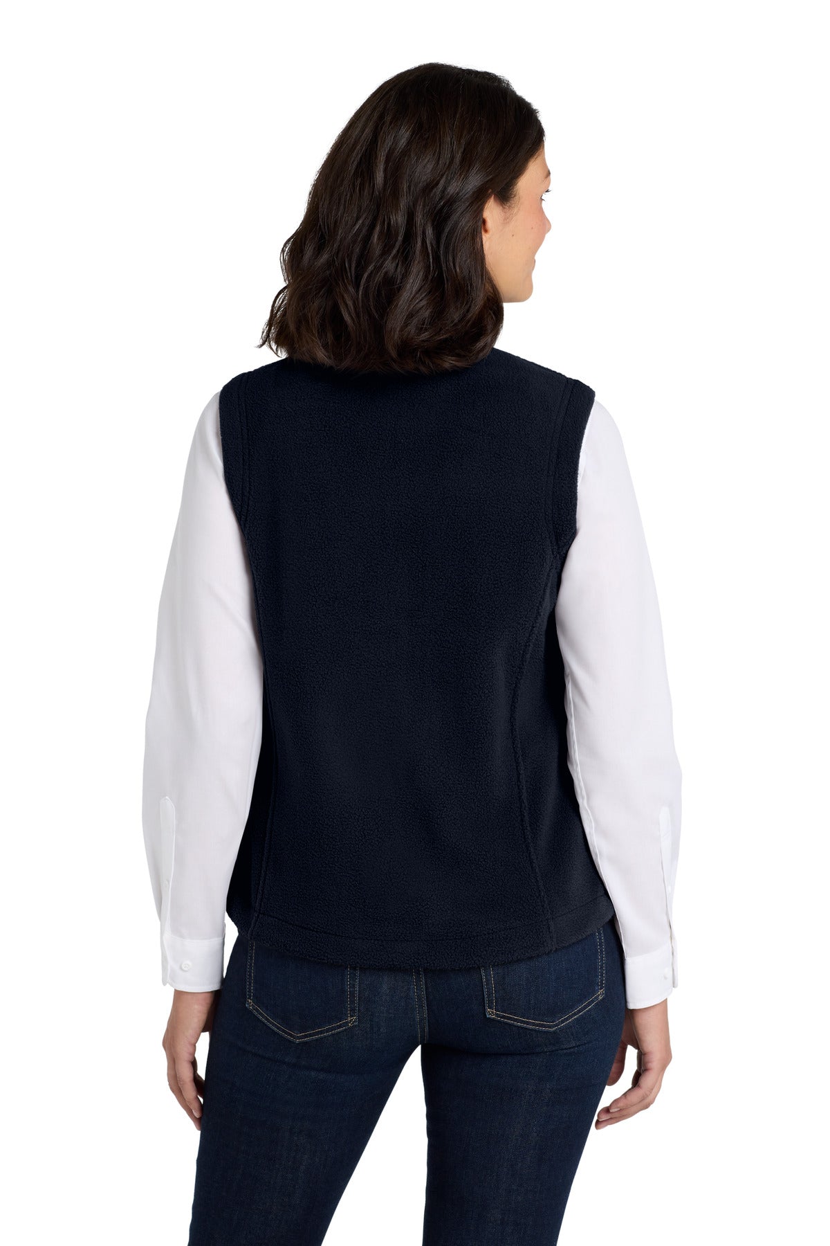 Port Authority Women's Value Fleece Vest. L219 - True Navy - back
