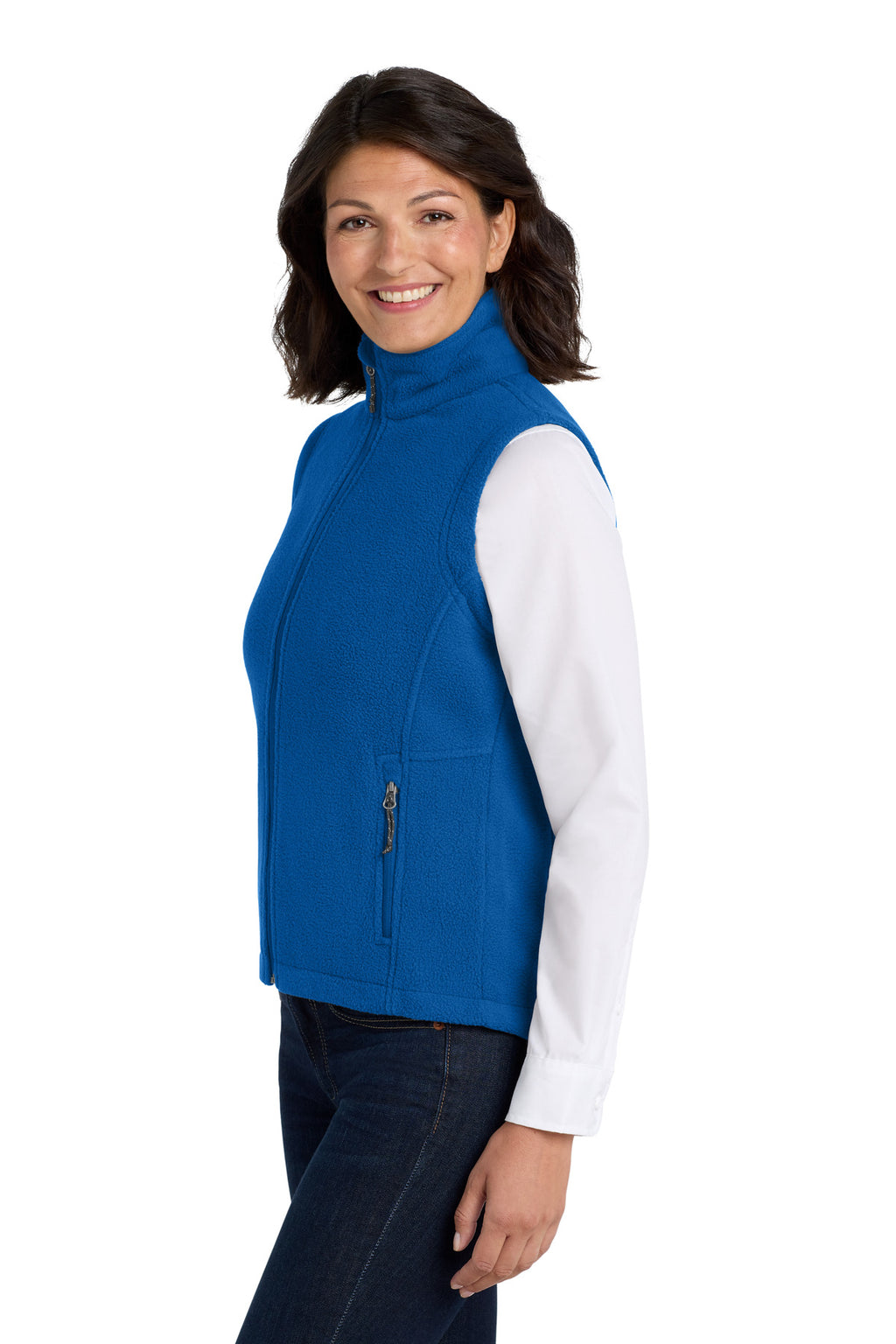 Port Authority Women's Value Fleece Vest. L219 - True Royal - side