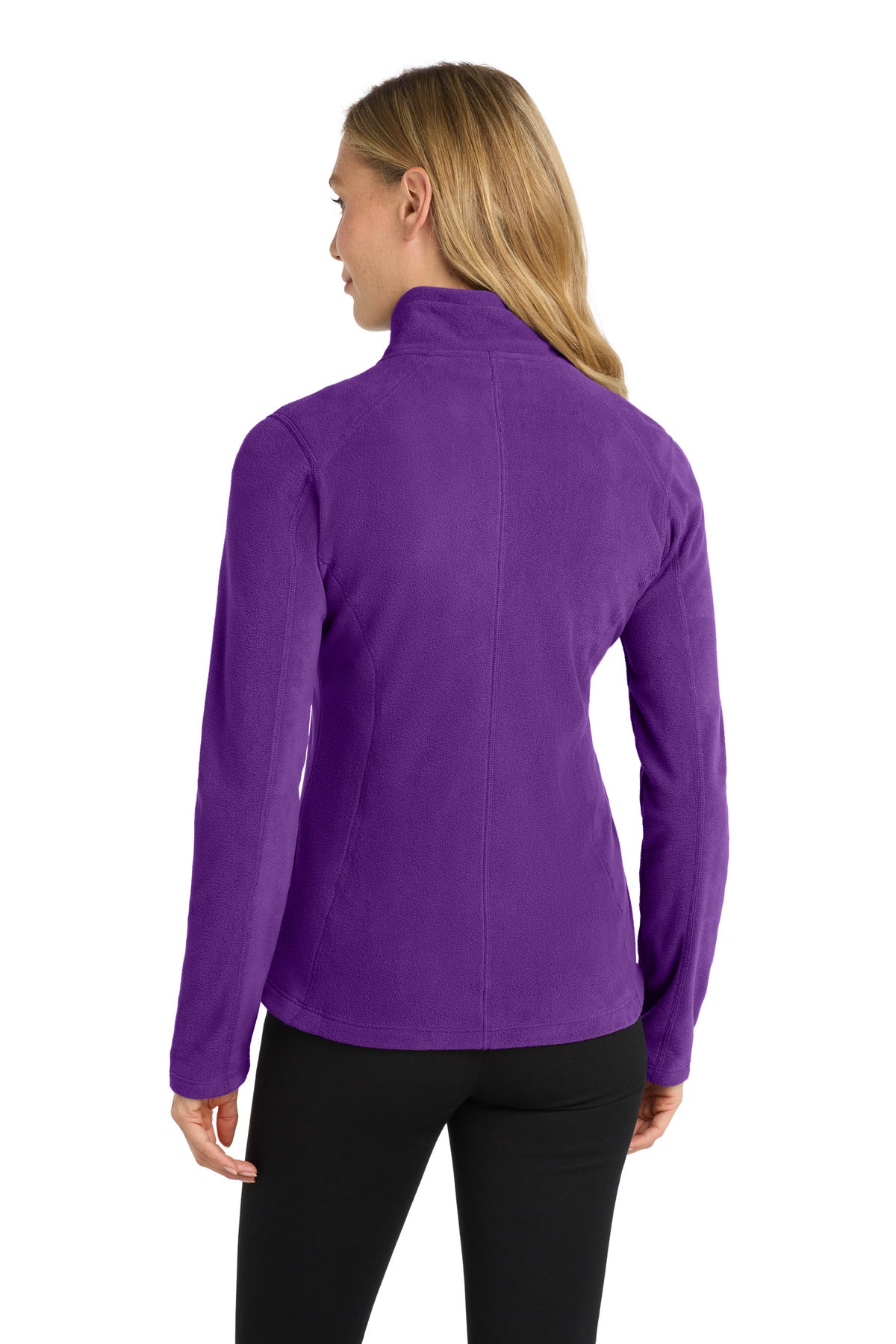 Port Authority Women's Microfleece Jacket. L223 - Amethyst Purple - back