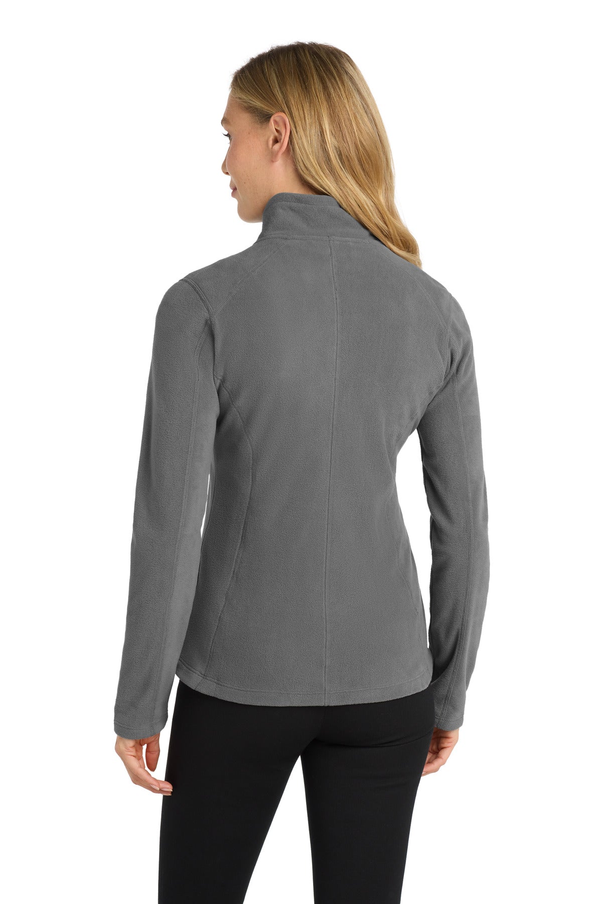 Port Authority Women's Microfleece Jacket. L223 - Pearl Grey - back