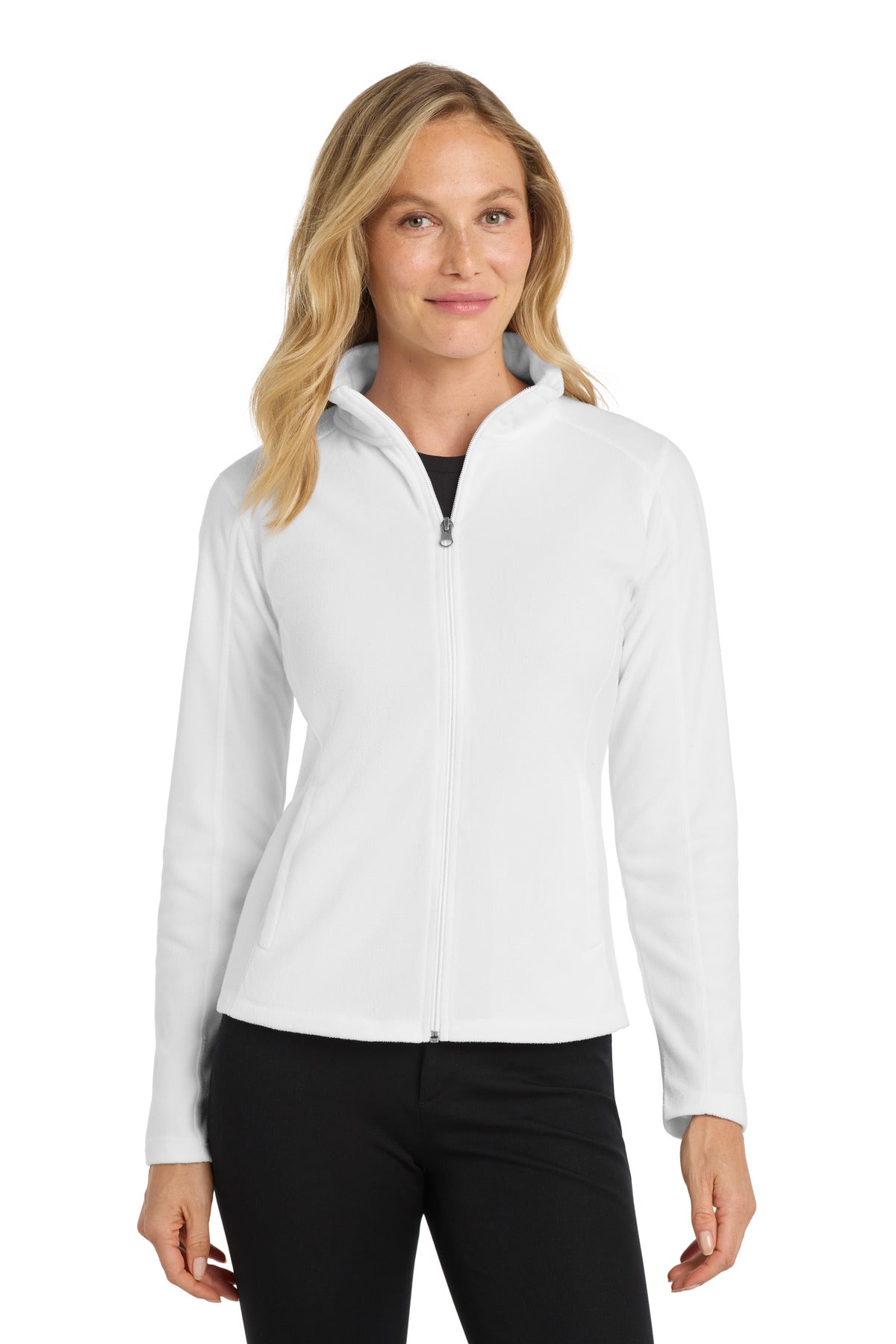 Port Authority Women's Microfleece Jacket. L223 - White - front