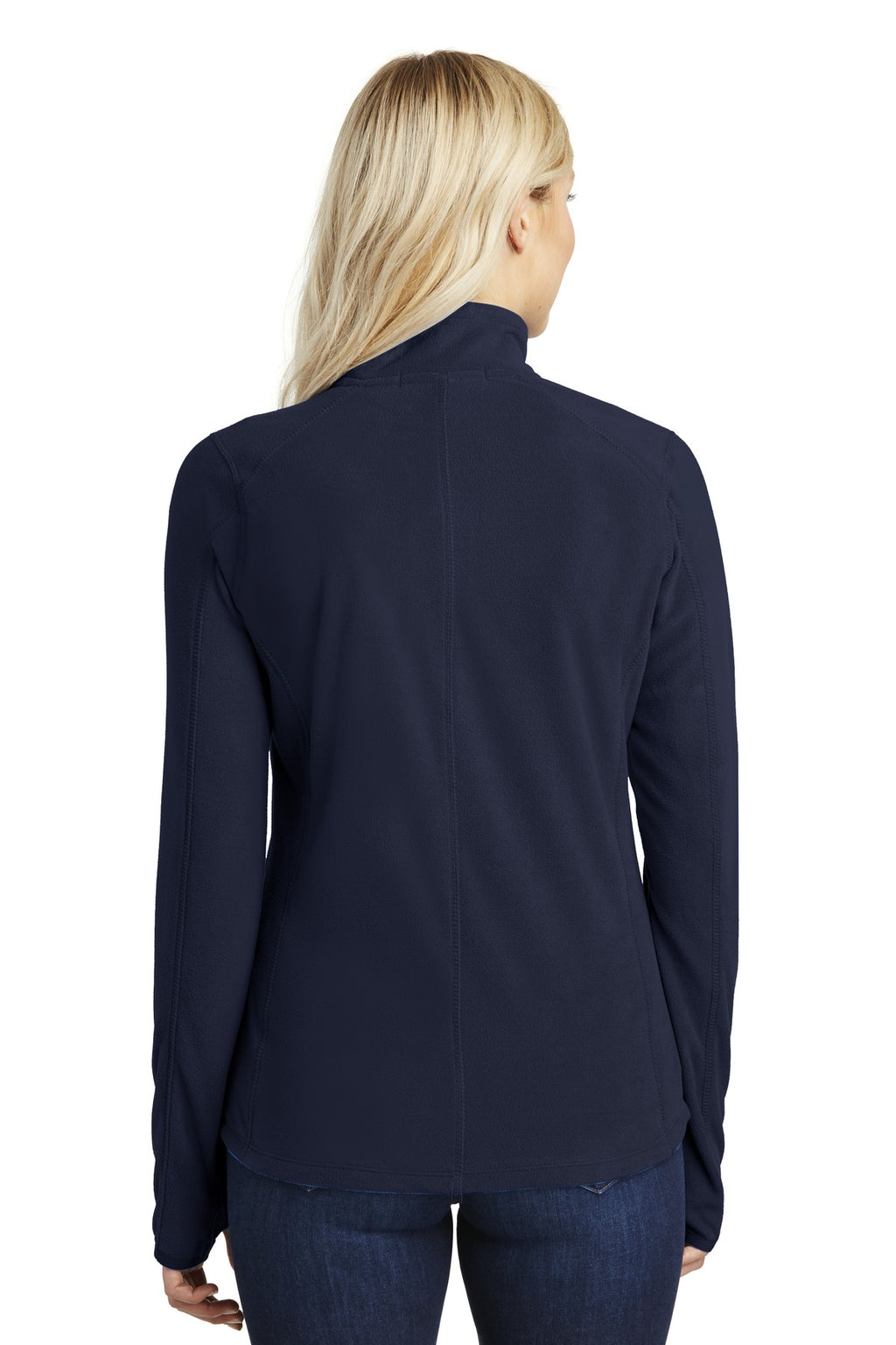 Port Authority Women's Microfleece 1/2-Zip Pullover. L224 - True Navy - back