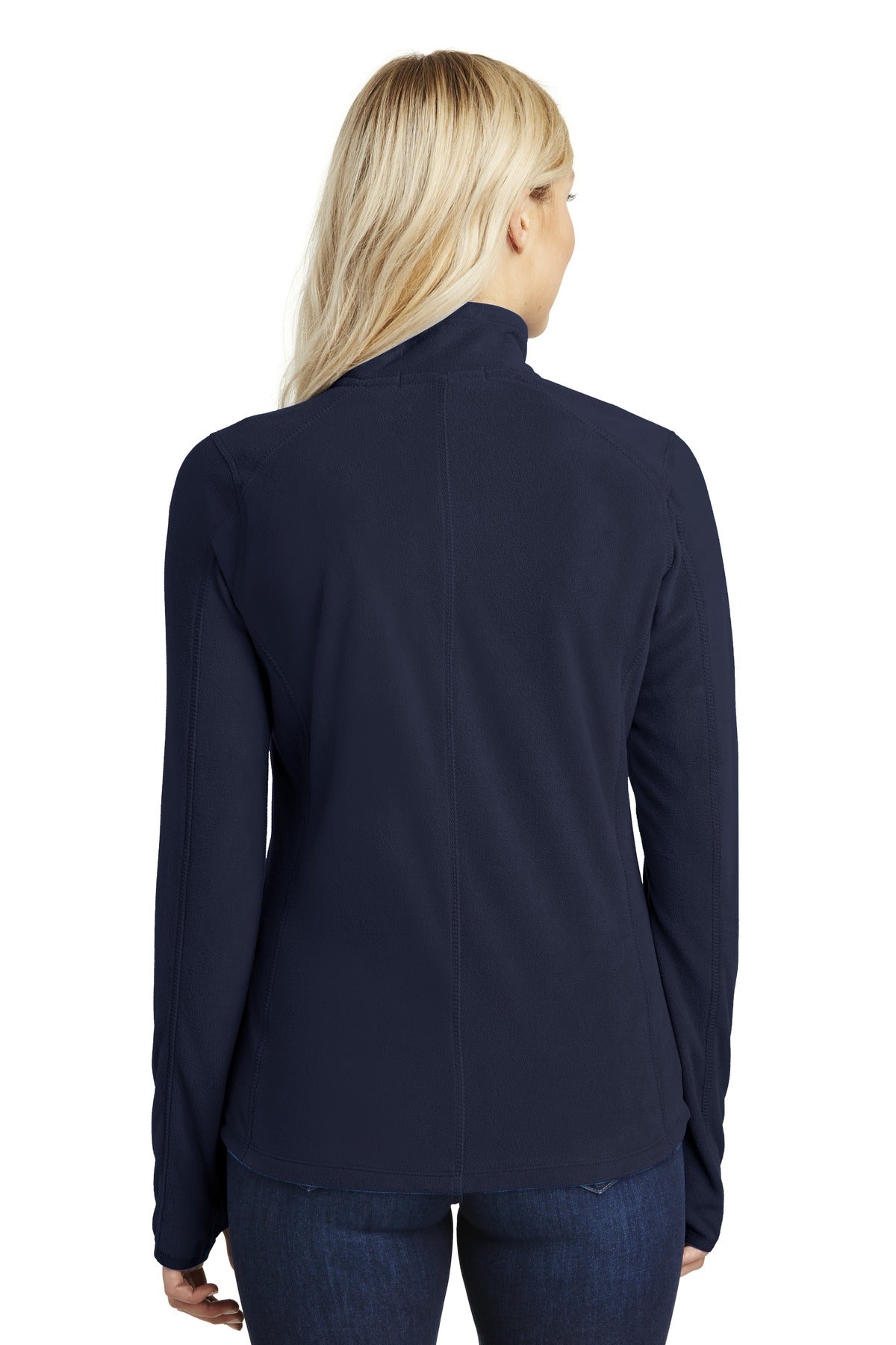 Port Authority Women's Microfleece 1/2-Zip Pullover. L224 - True Navy - back