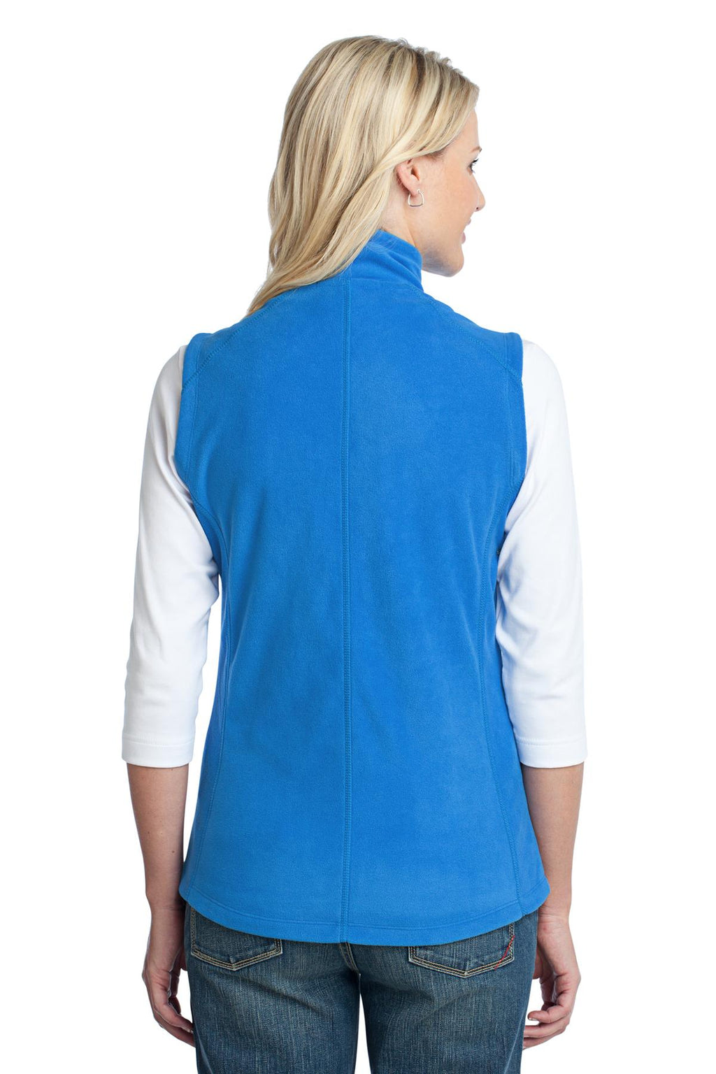Port Authority Women's Microfleece Vest. L226 - Light Royal - back