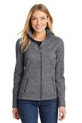 Port Authority Women's Digi Stripe Fleece Jacket. L231 - Black - front