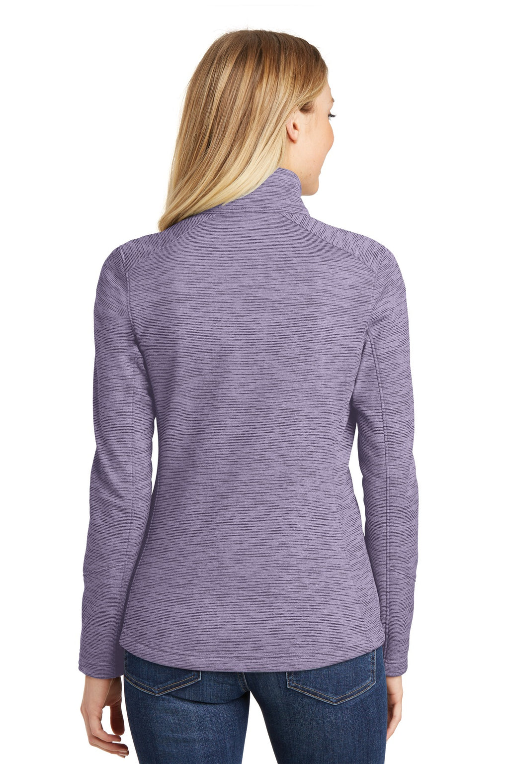 Port Authority Women's Digi Stripe Fleece Jacket. L231 - Purple - back