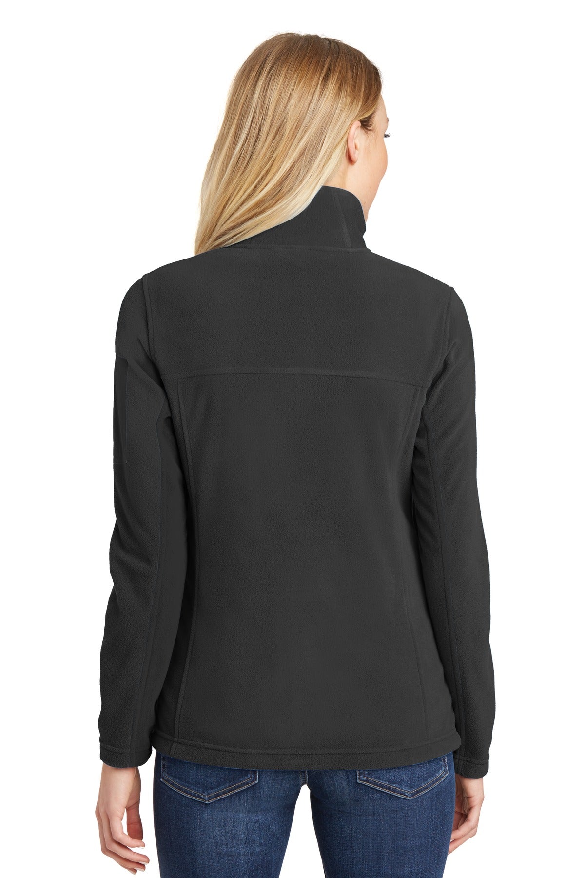 Port Authority Women's Summit Fleece Full-Zip Jacket. L233 - Black/ Black - back
