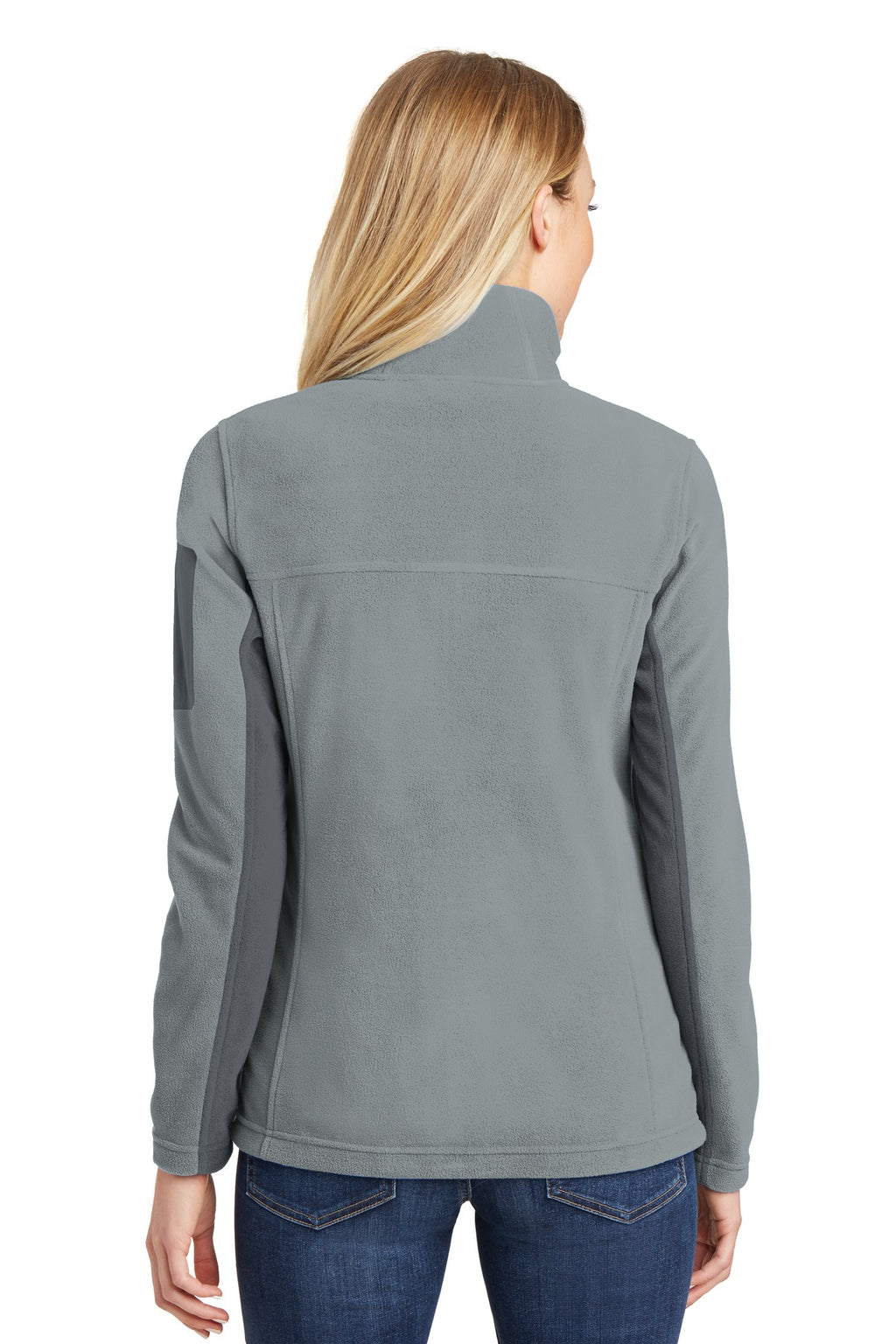 Port Authority Women's Summit Fleece Full-Zip Jacket. L233 - Frost Grey/ Magnet - back