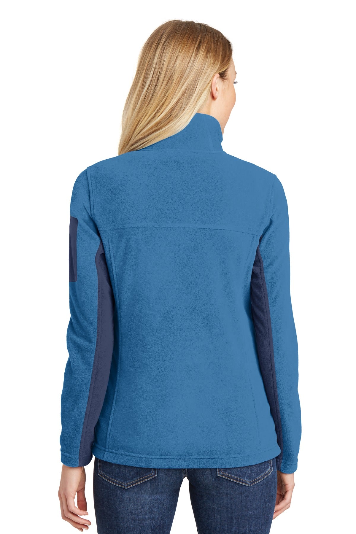 Port Authority Women's Summit Fleece Full-Zip Jacket. L233 - Regal Blue/ Dress Blue Navy - back